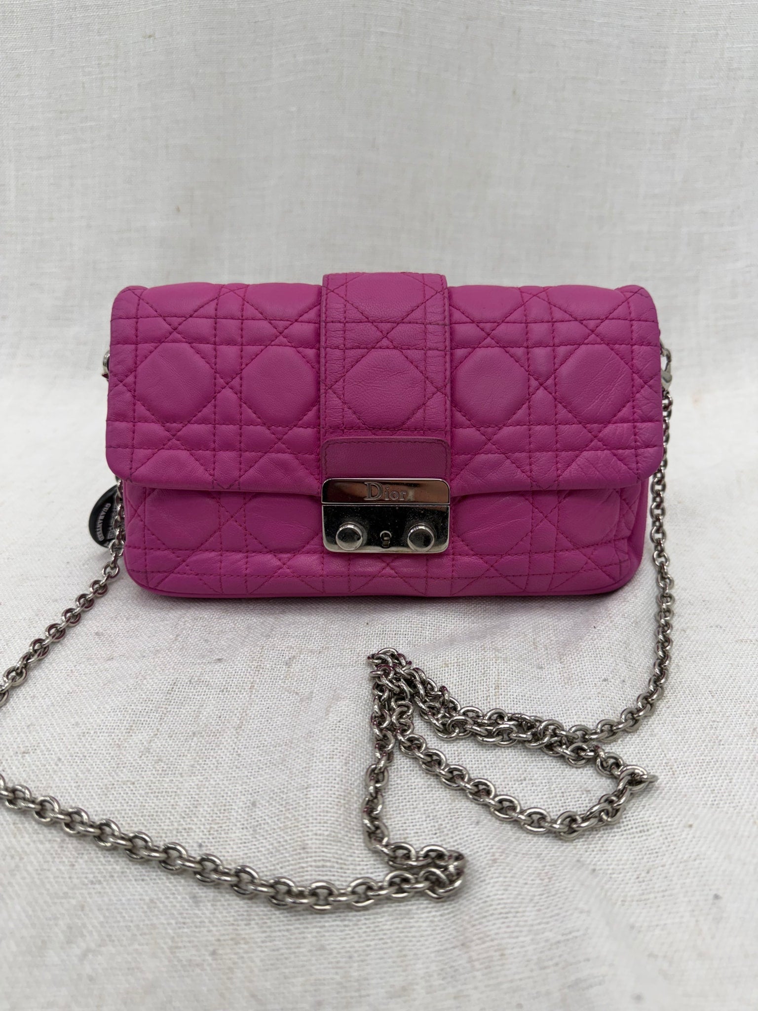 Christian Dior Pink Cannage Lether Diorama Crossbody
