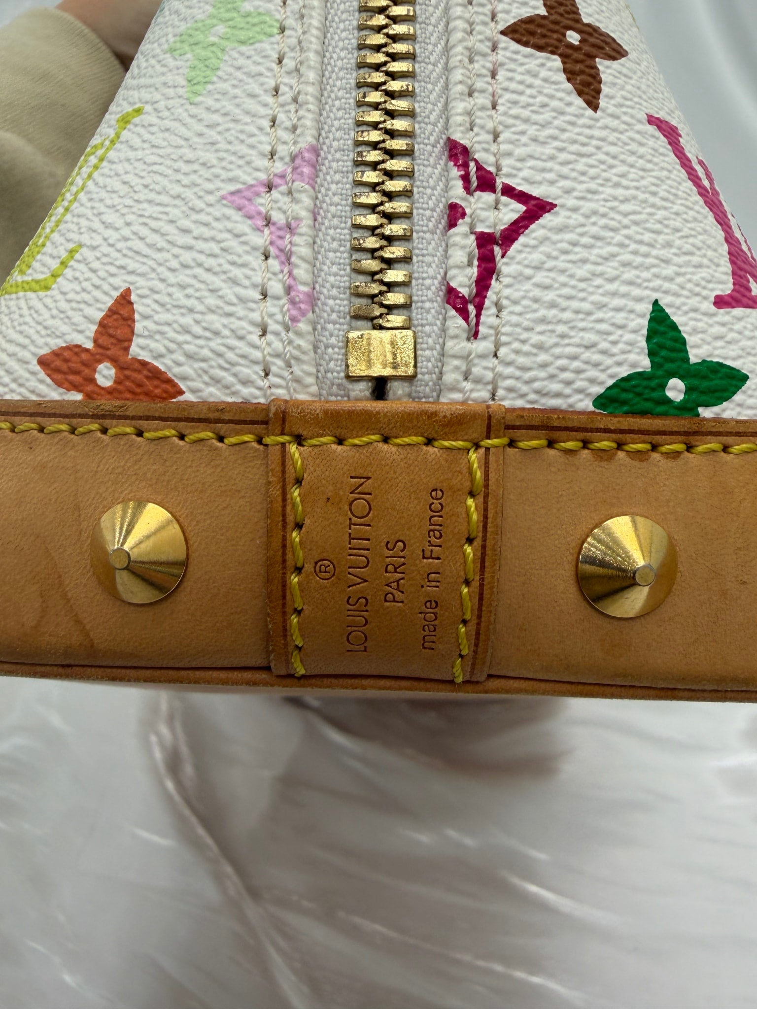 Louis Vuitton White Multicolore Monogram Alma PM