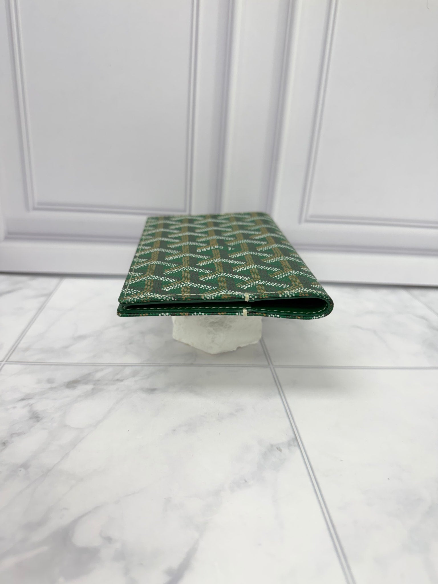 Goyard Green Leather Passport Cover