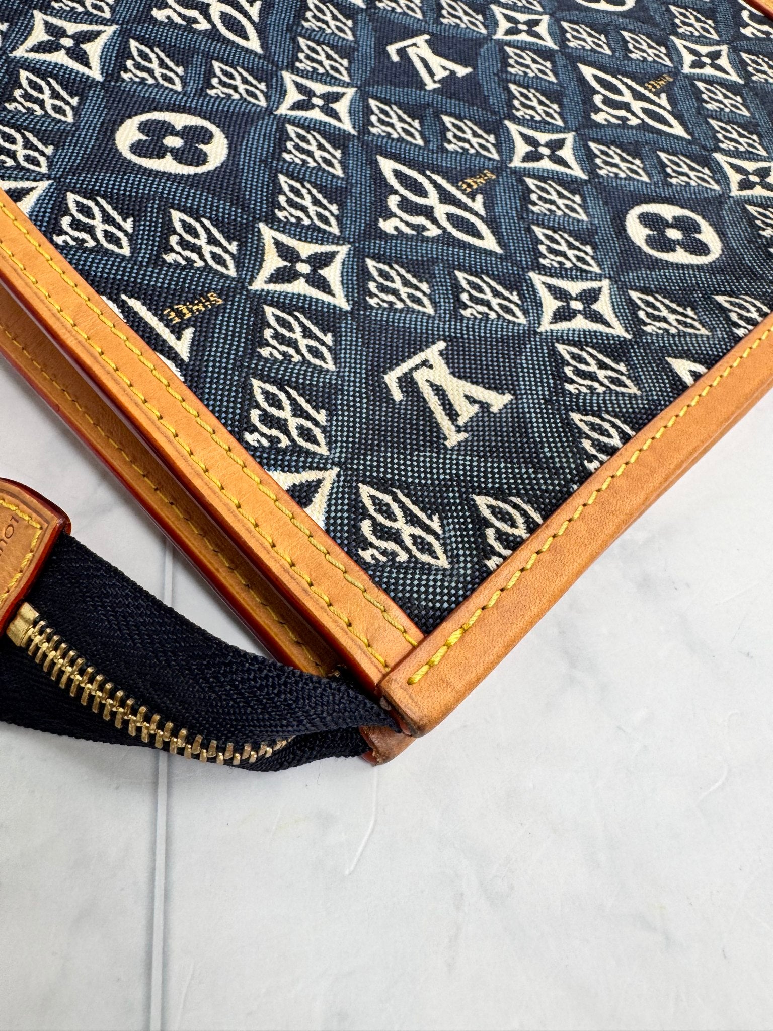 Louis Vuitton Blue Jacquard Monogram Since 1854 Toiletry Pouch 26