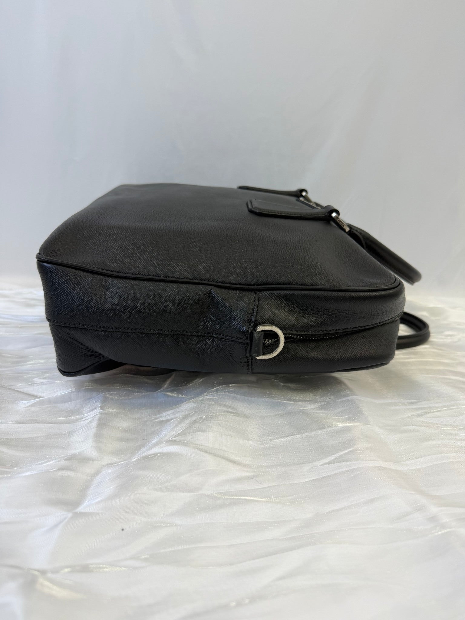 Prada Black Saffiano Leather Briefcase