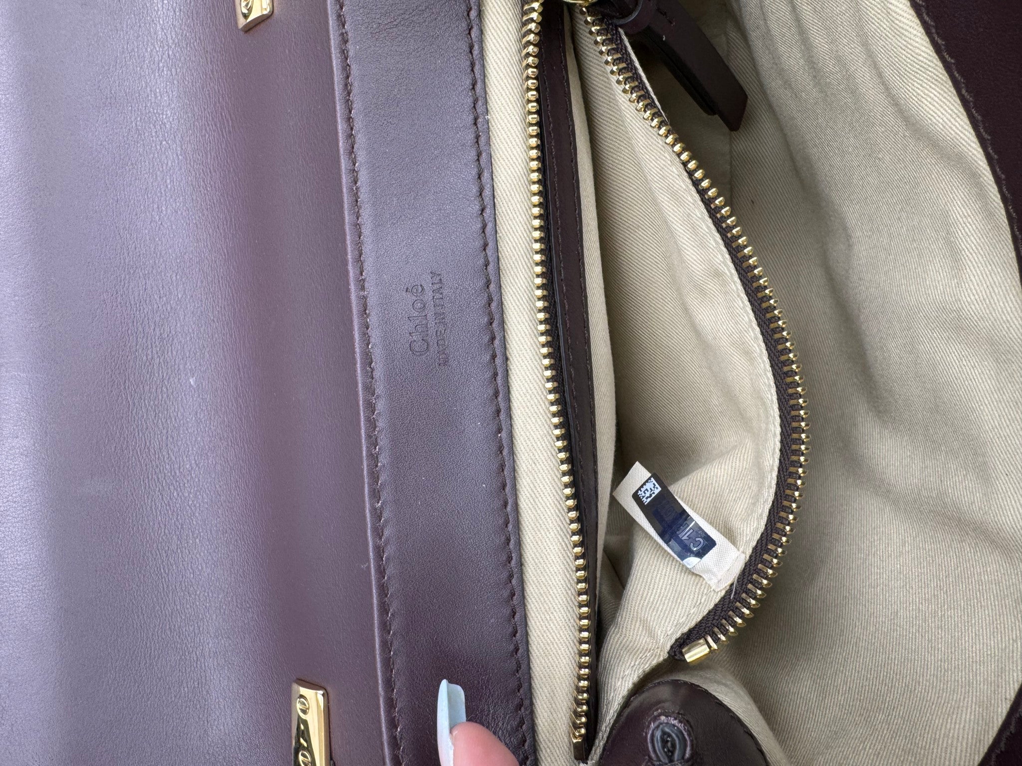 Chloe Tricolor Leather C Double Small 2Way Bag