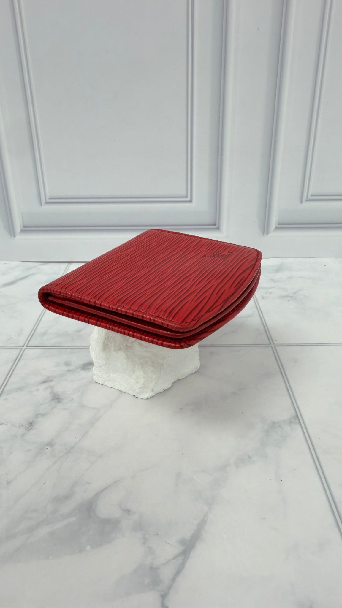 Louis Vuitton Red Epi Leather Coin Purse