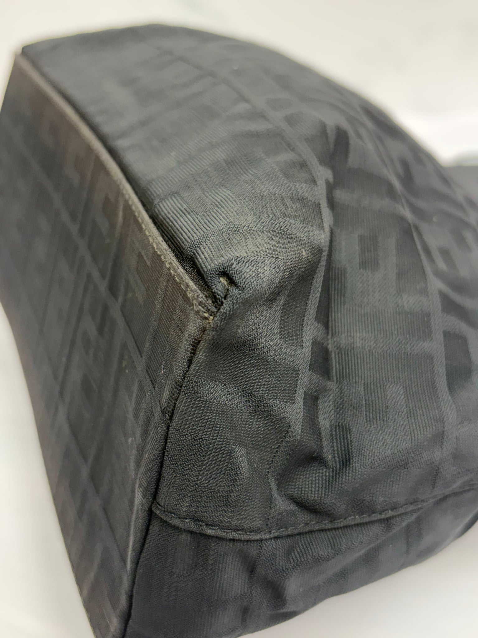Fendi Black Zucca Canvas Tote Bag