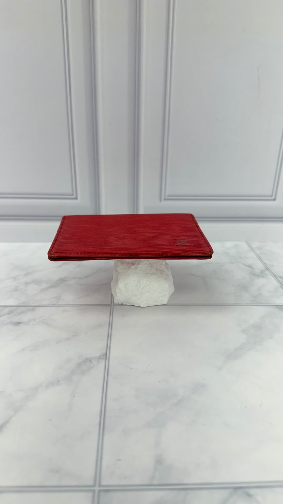 Louis Vuitton Red Epi Leather ID Card Case