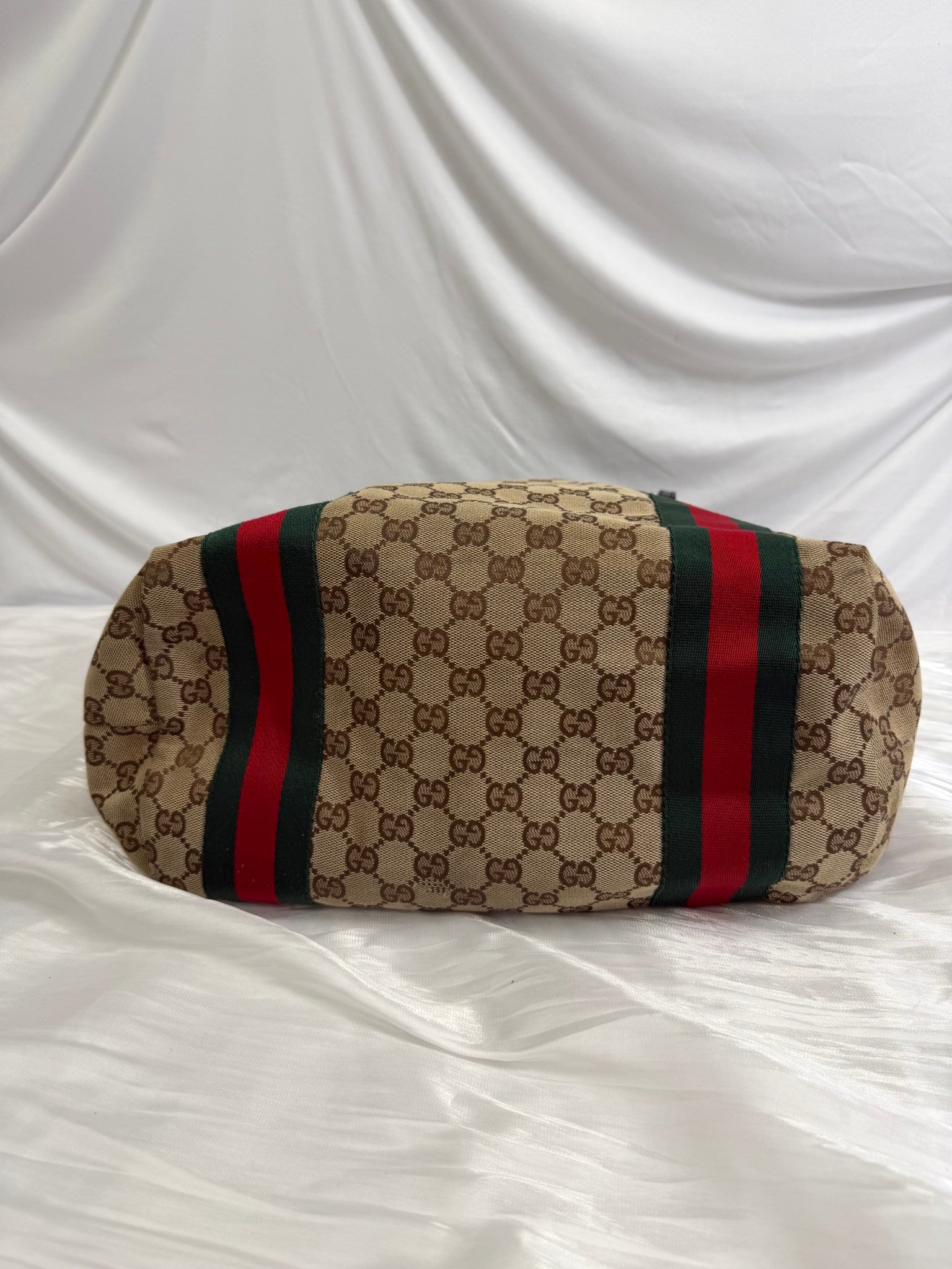 Gucci Brown GG Canvas Web Jolie Tote Bag