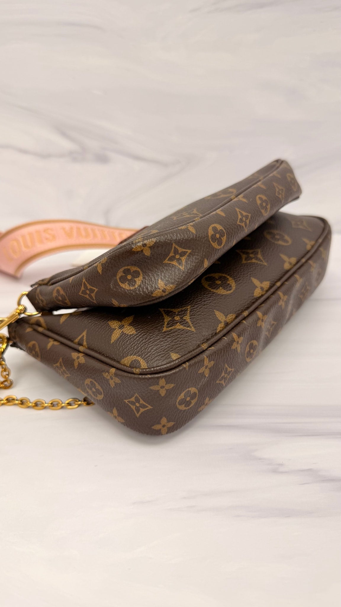Louis Vuitton Monogram Pink Multi Pochette Crossbody Bag