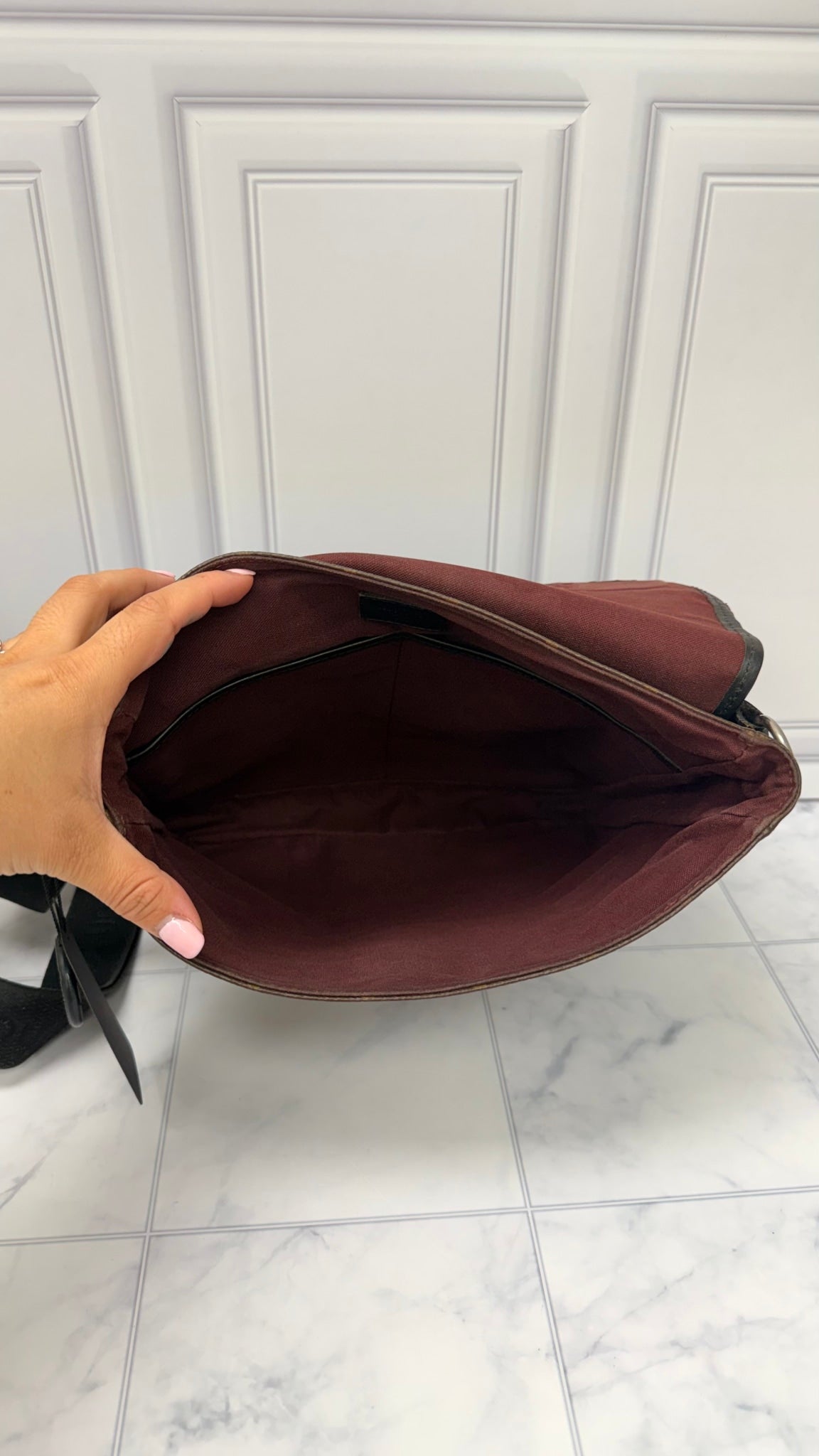 Louis Vuitton Monogram Macassar Bass MM Crossbody Bag