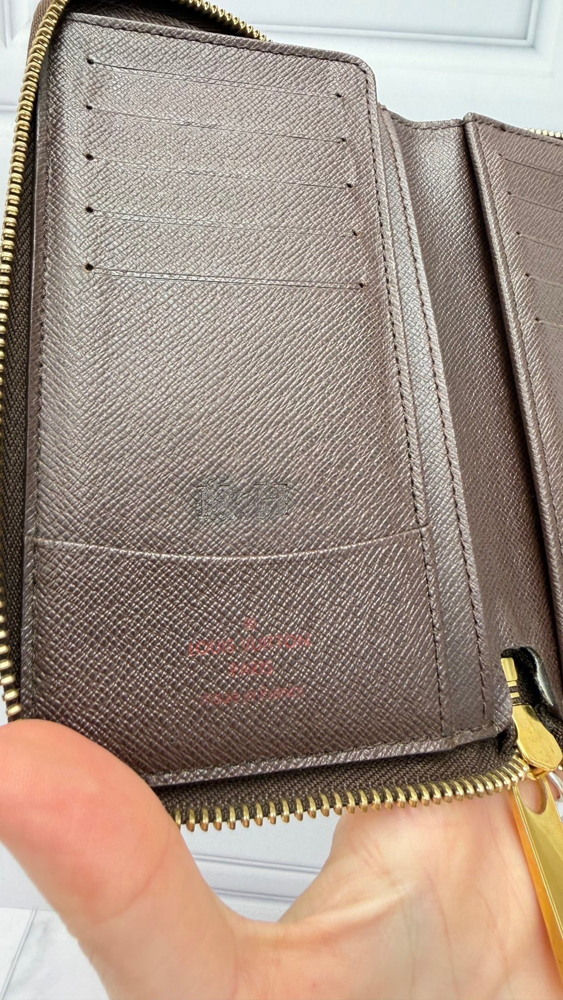 Louis Vuitton Damier Ebene Zippy Compact Wallet