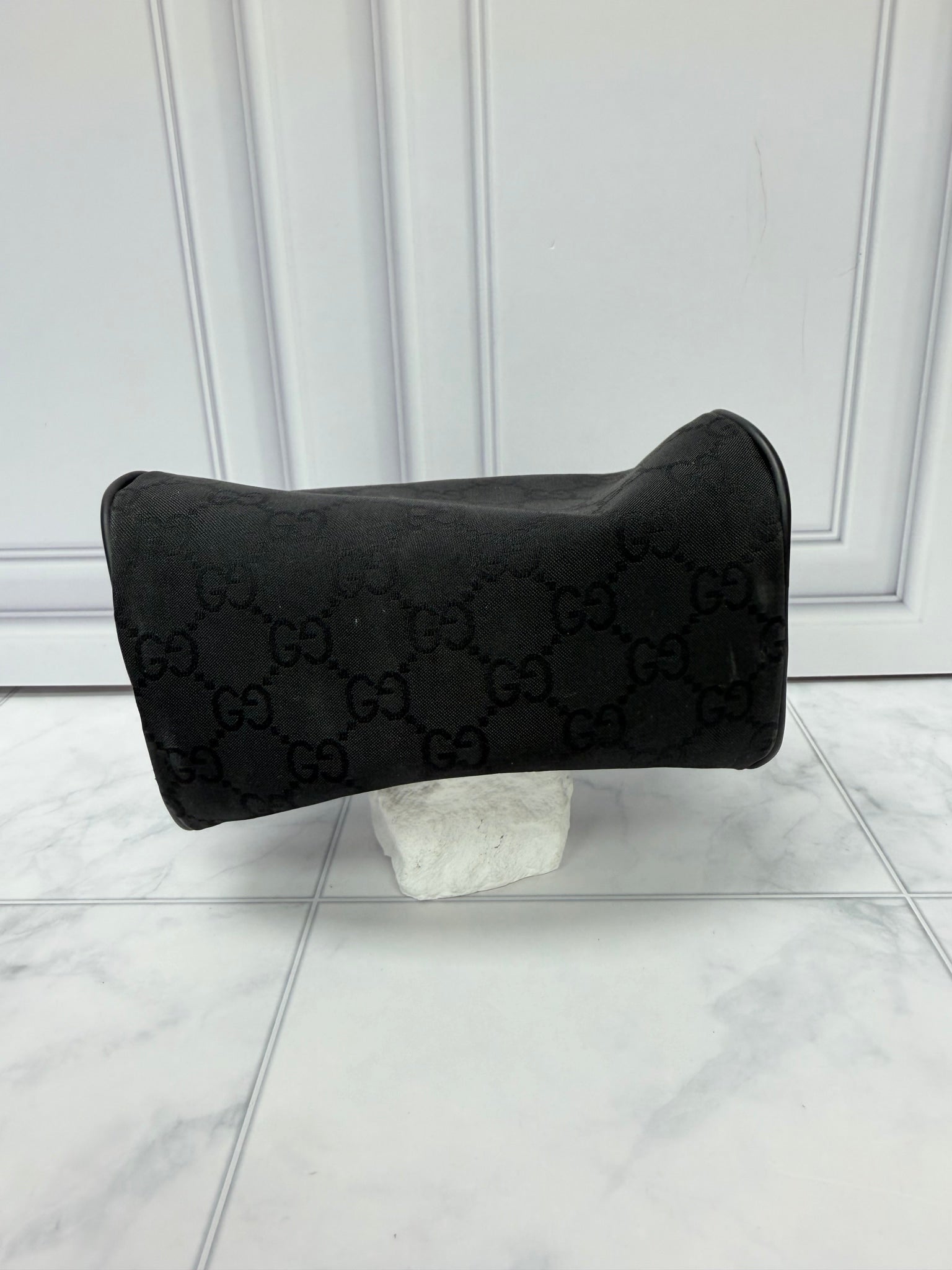 Gucci Black GG Canvas Cosmetic Pouch