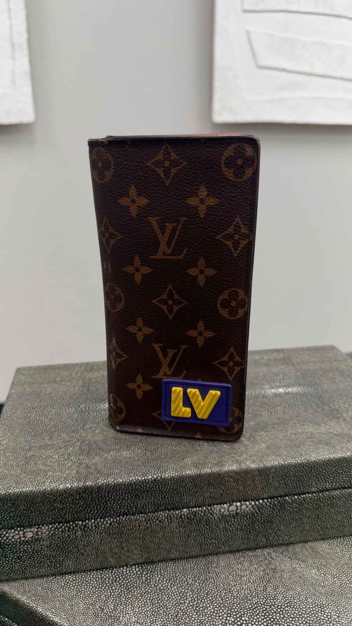 Louis Vuitton Monogram Rubber Logo Brazza Wallet