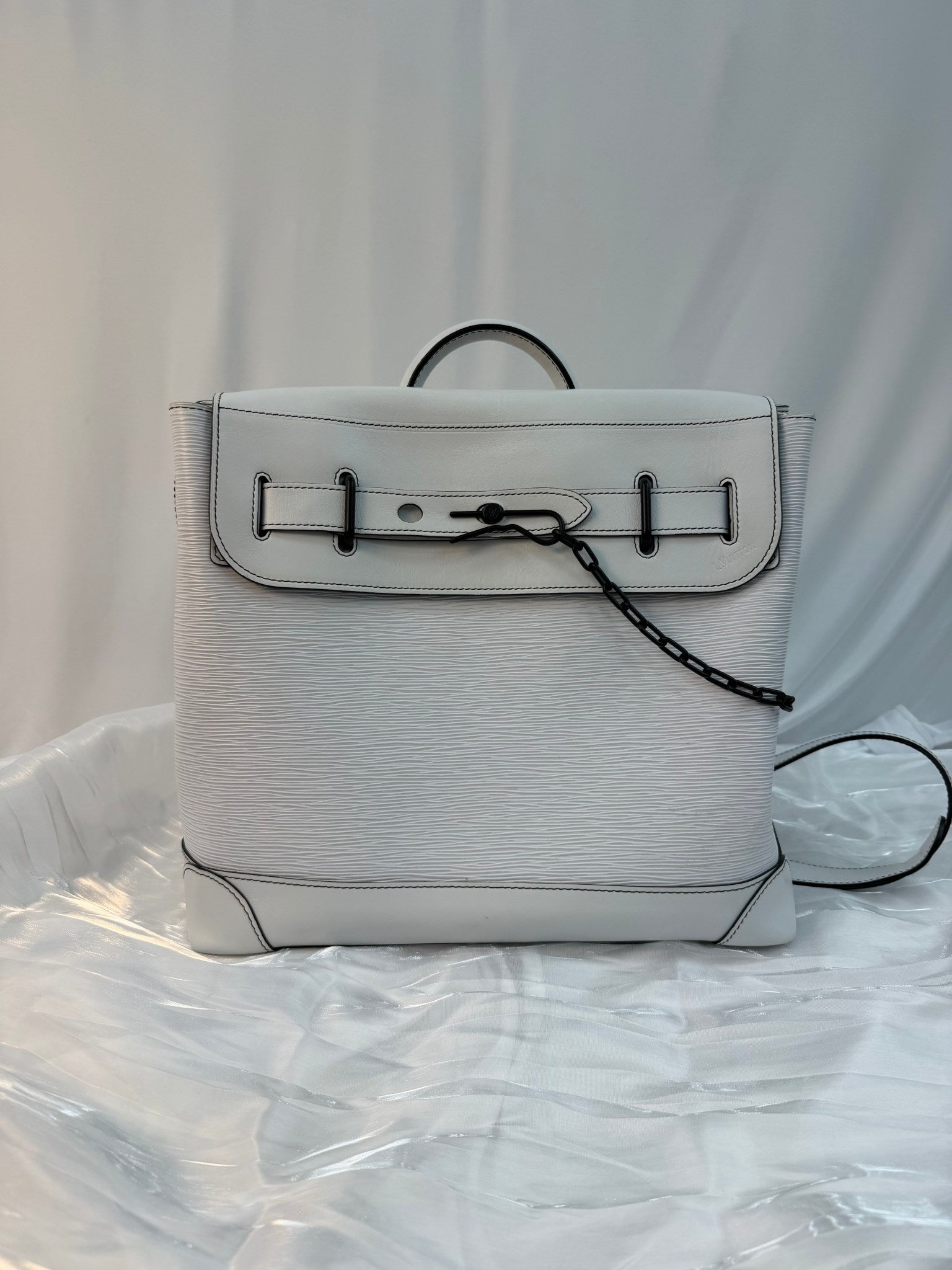 Louis Vuitton White Epi Leather Steamer Backpack PM