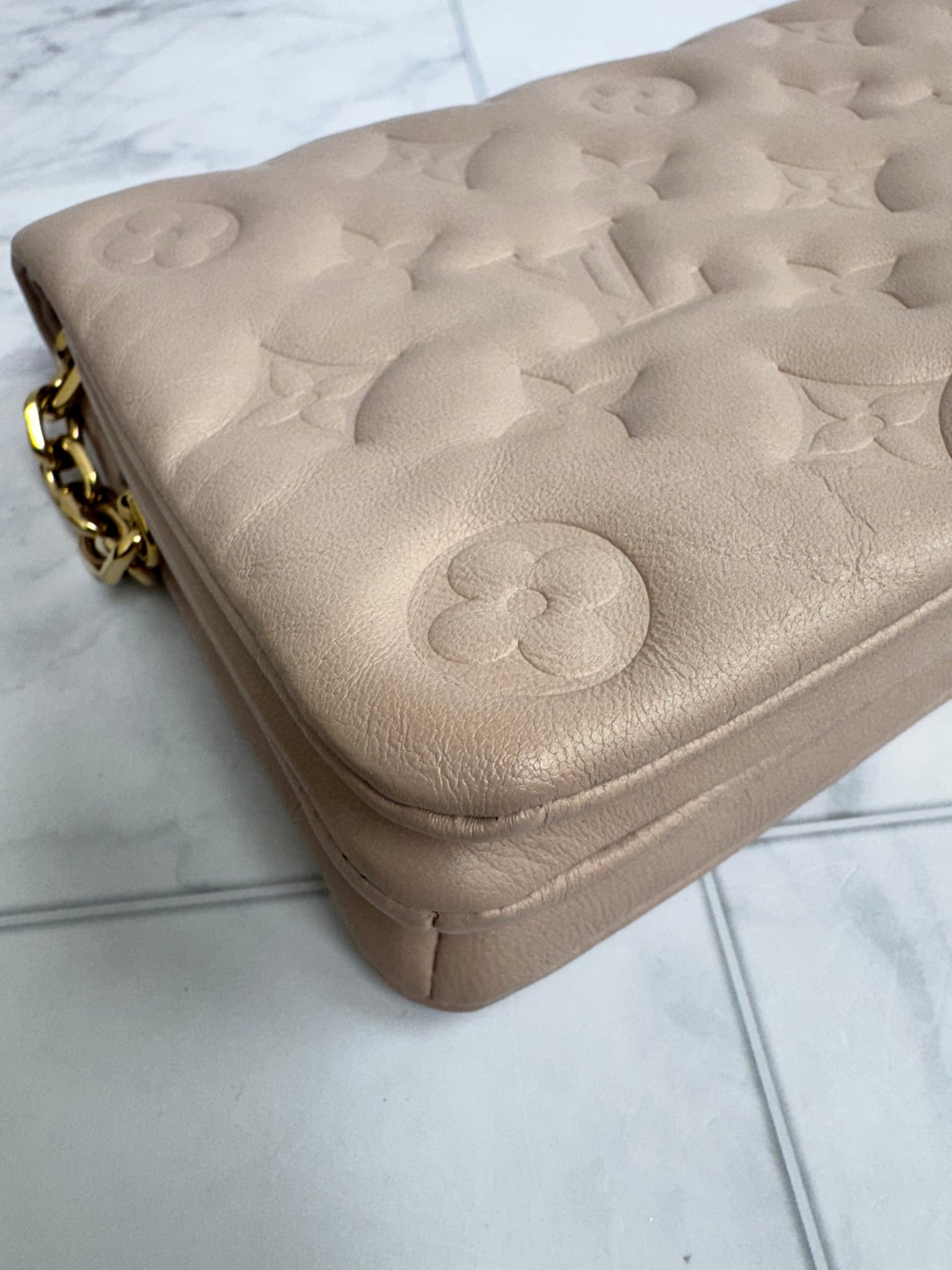 Louis Vuitton Light Pink Monogram Fall In Love Pochette Coussin