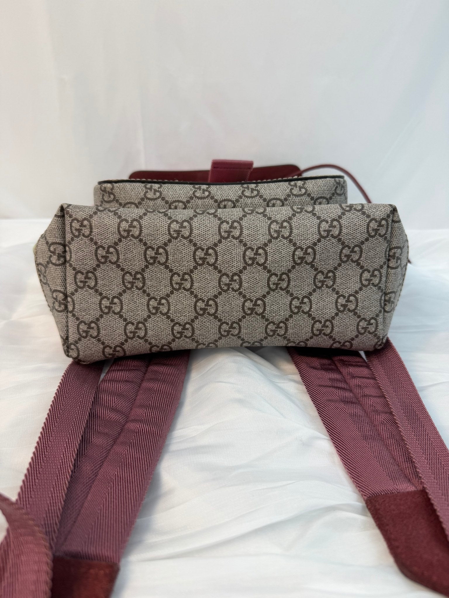 Gucci Brown GG Supreme Print Blooms Backpack