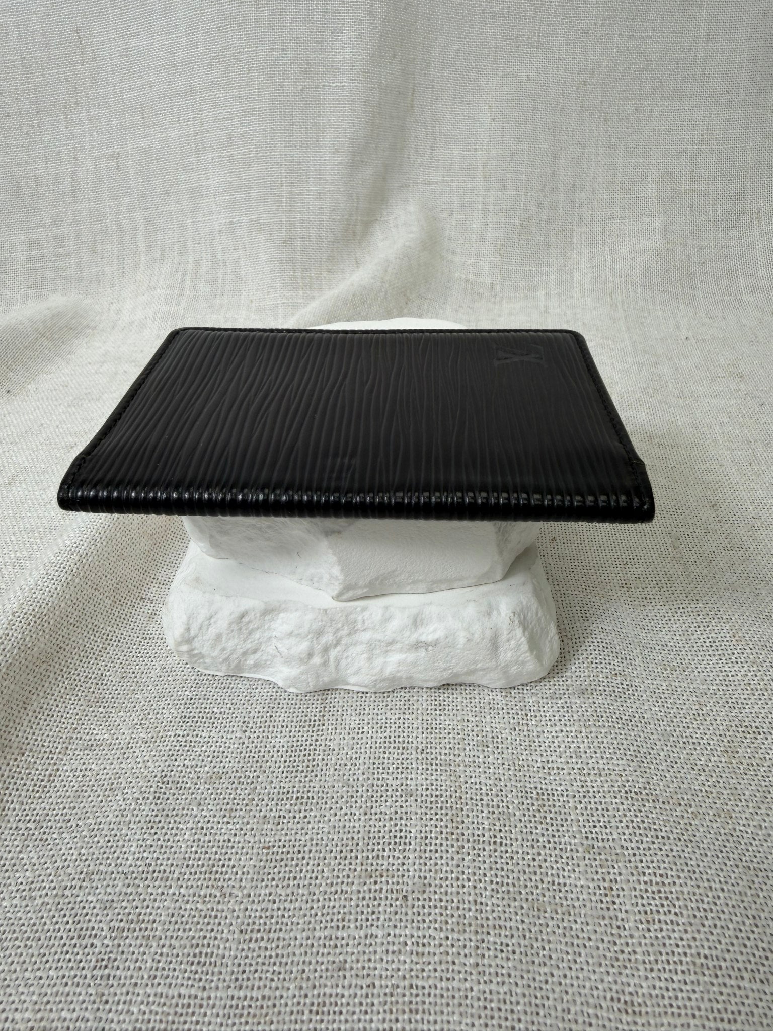 Louis Vuitton Black Epi Leather Card Case