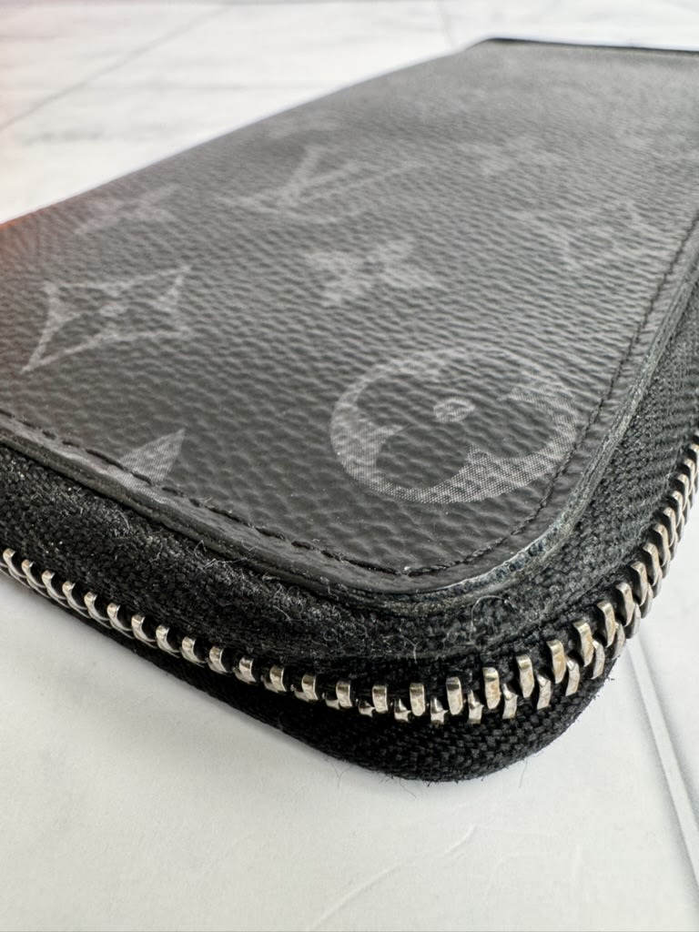 Louis Vuitton Monogram Eclipse Vertical Zippy Wallet