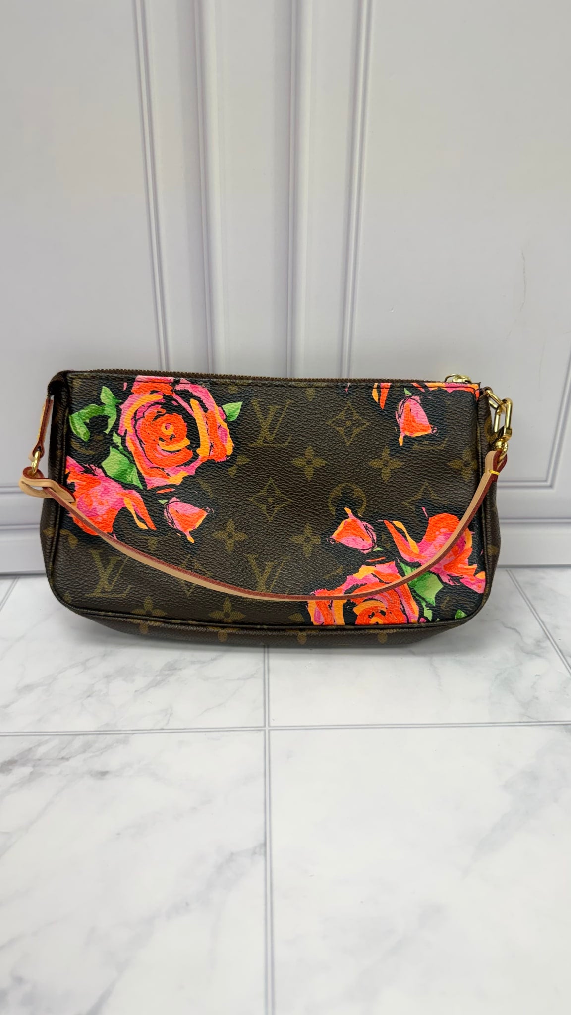 Louis Vuitton Monogram X Stephen Sprouse Roses Pochette Accessoires Shoulder Bag