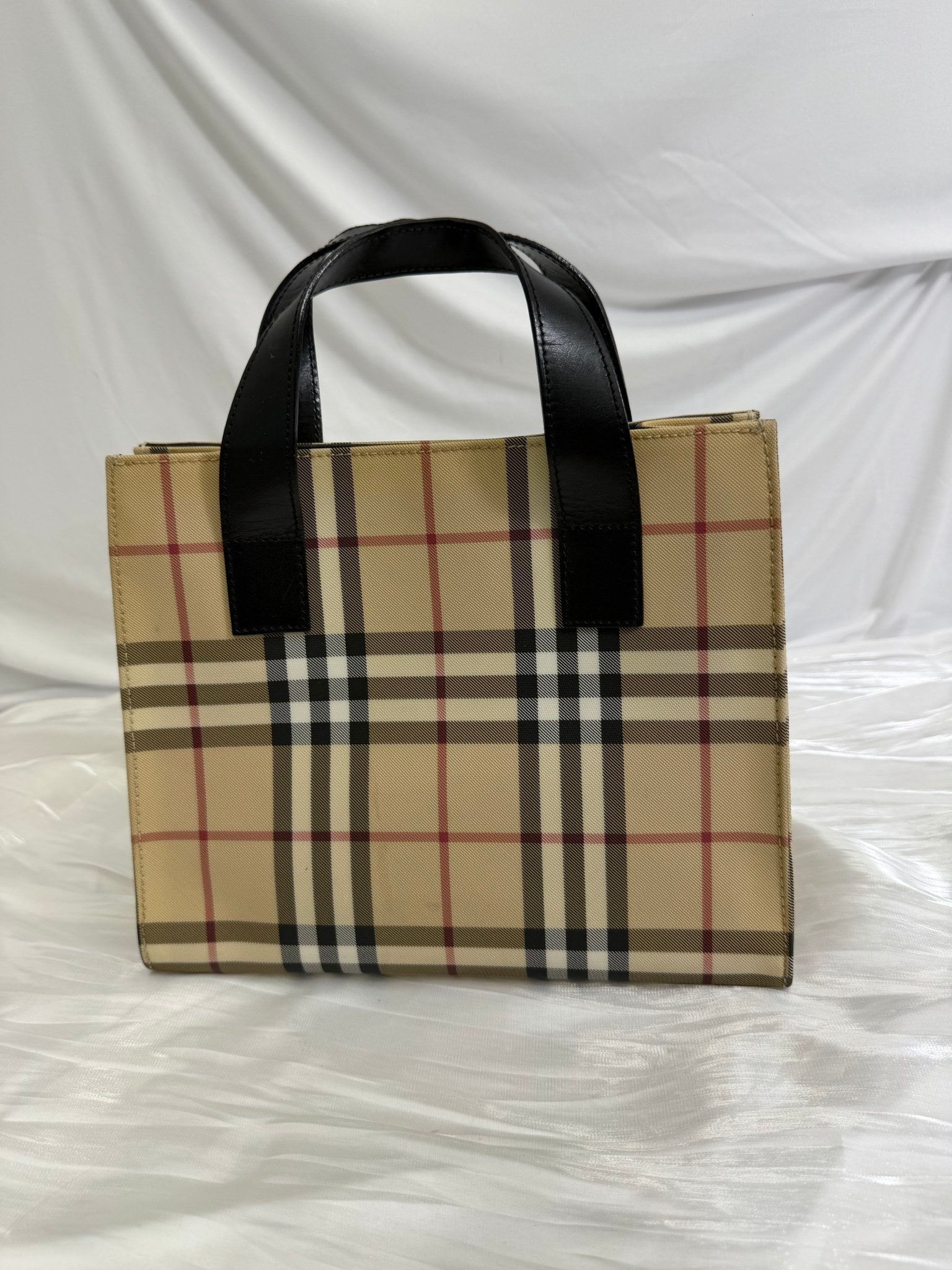 Burberry Beige Nova Check Tote Bag