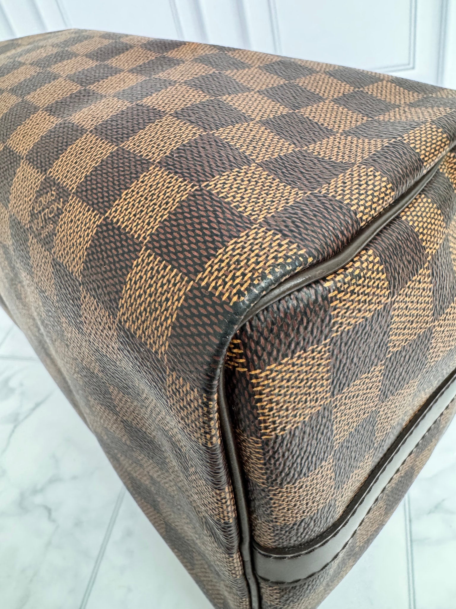 Louis Vuitton Damier Ebene Speedy 30 Bandouliere