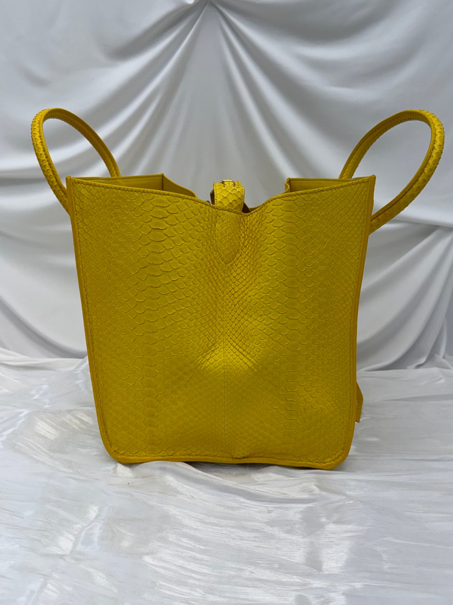 Celine Yellow Python Large Phantom Luggage Bag