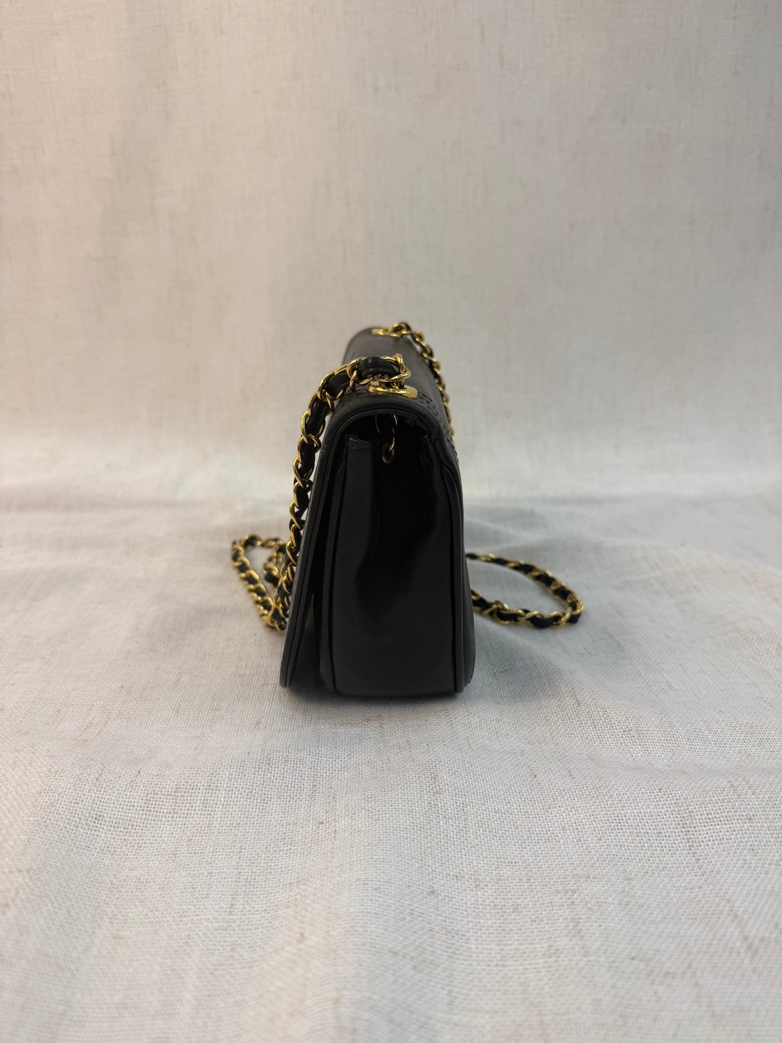 Chanel Black Lambskin Timeless CC Flap Bag