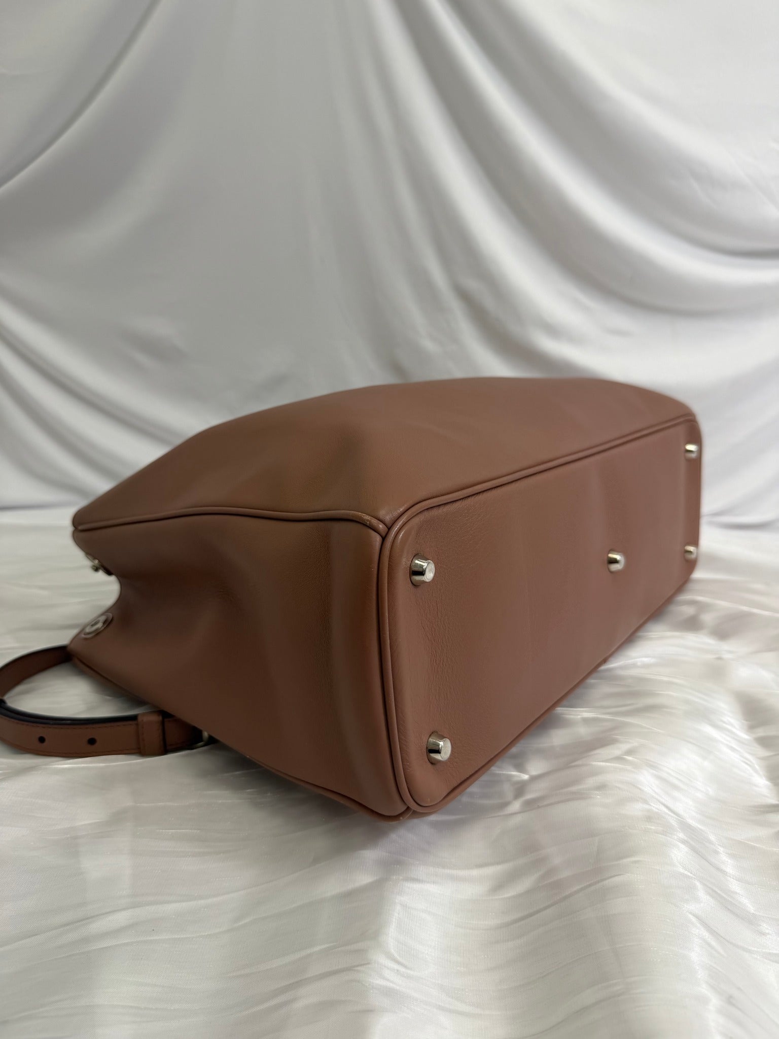 Christian Dior Dusty Rose Leather Diorissimo Large Tote Bag