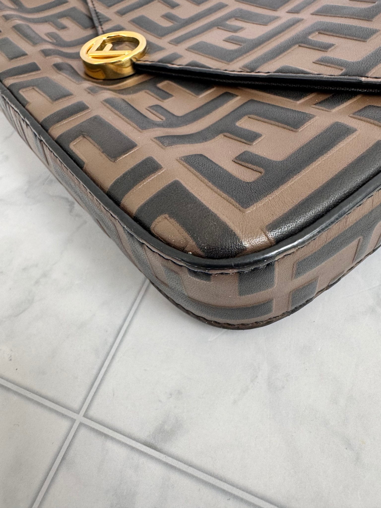 Fendi Brown Zucca F Is Fendi Wallet On A Chain