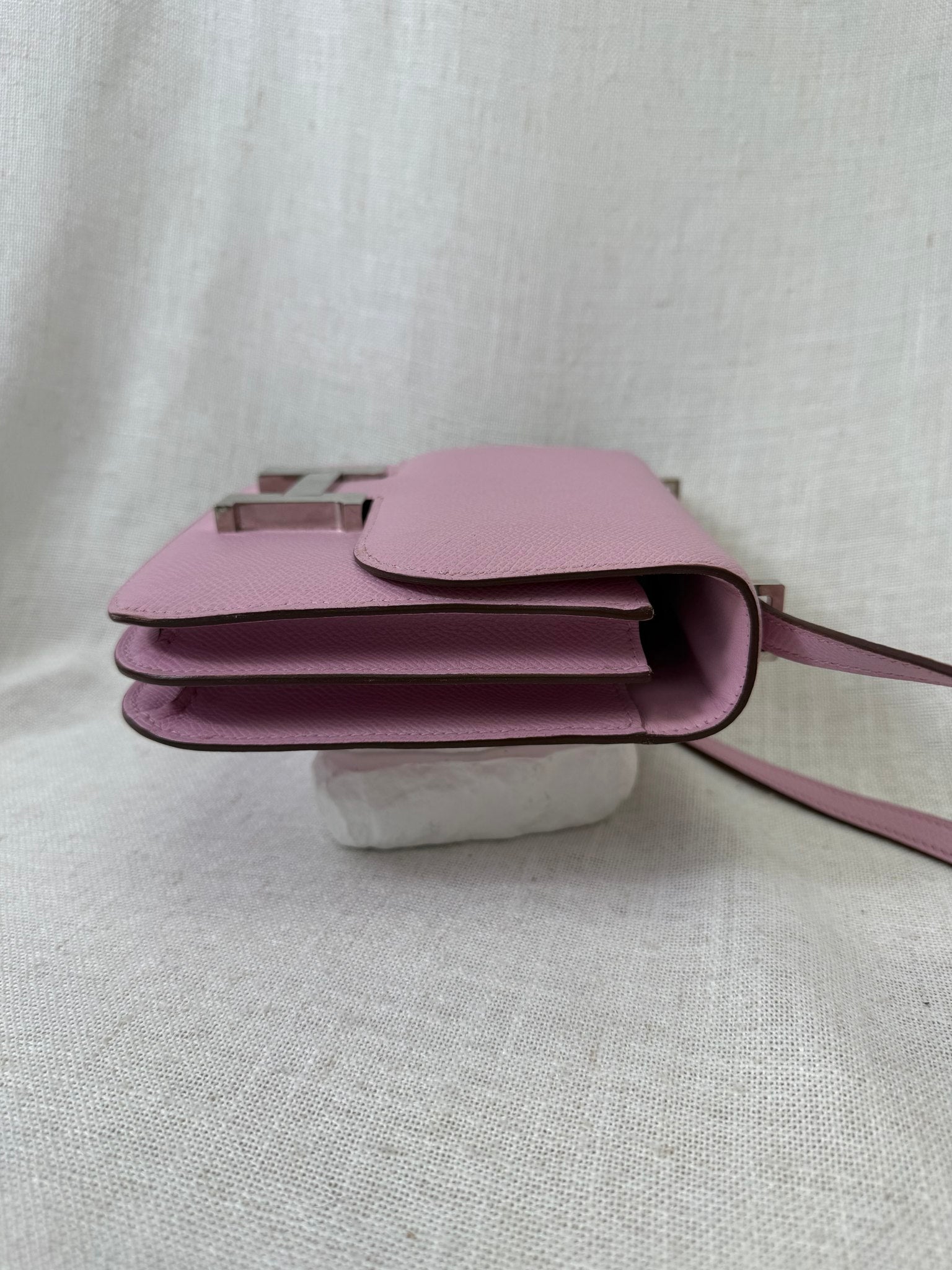 Hermes Mauve Sylvestre Epsom Leather Constance 18 Handbag