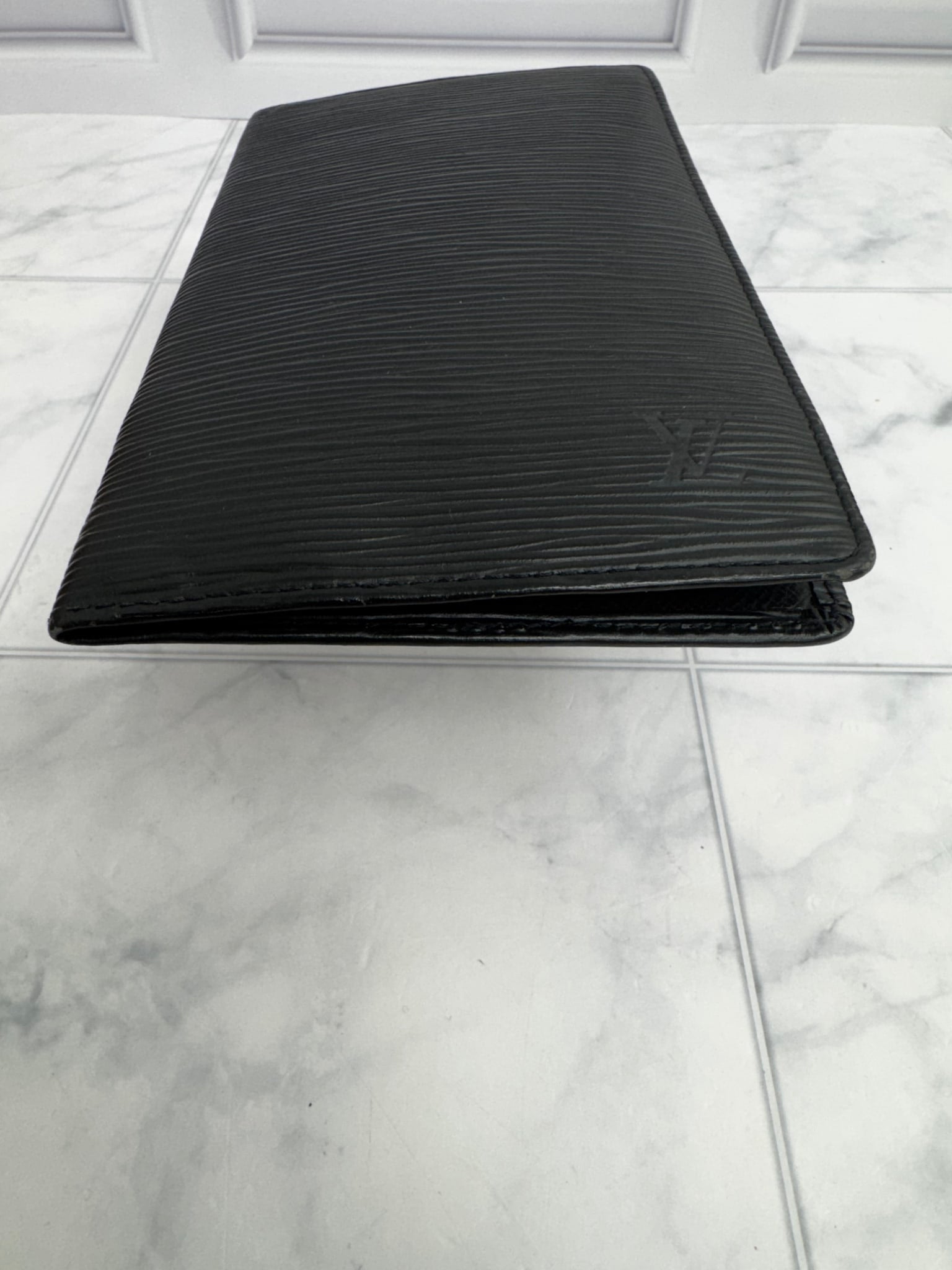 Louis Vuitton Black Epi Long Wallet