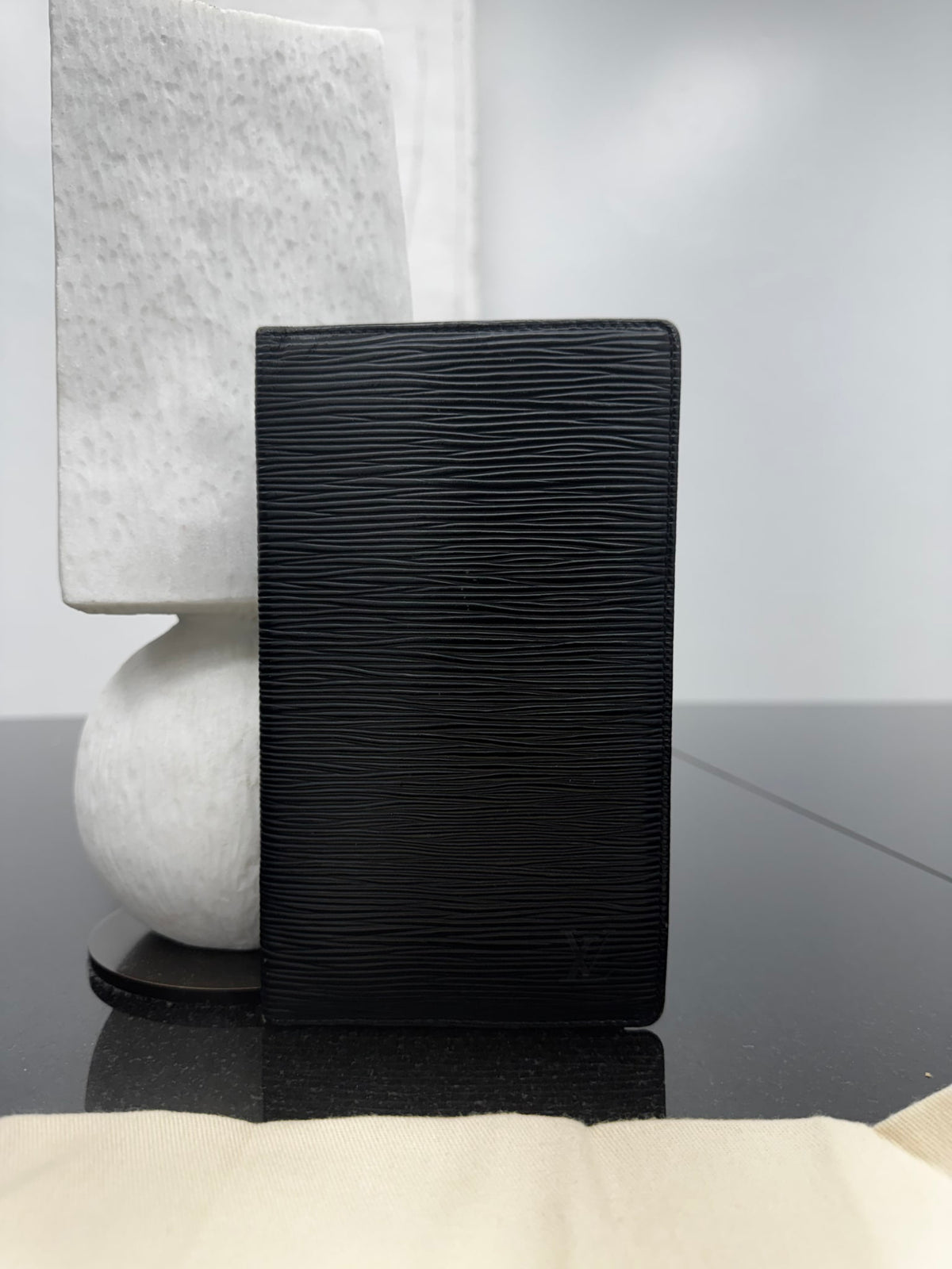 Louis Vuitton Black Epi Long Wallet