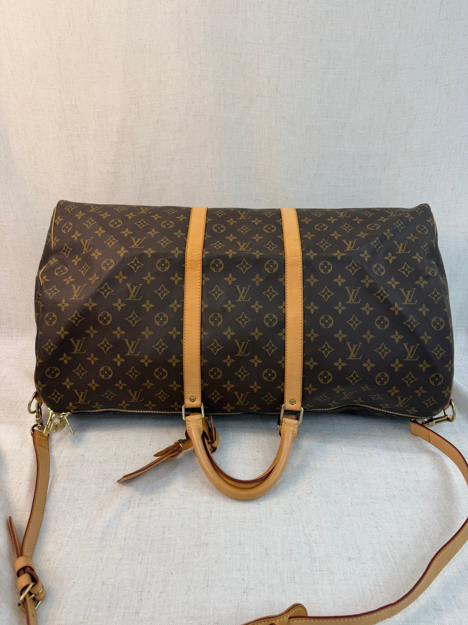 Louis Vuitton Monogram Keepall 60 Bandouliere Bag