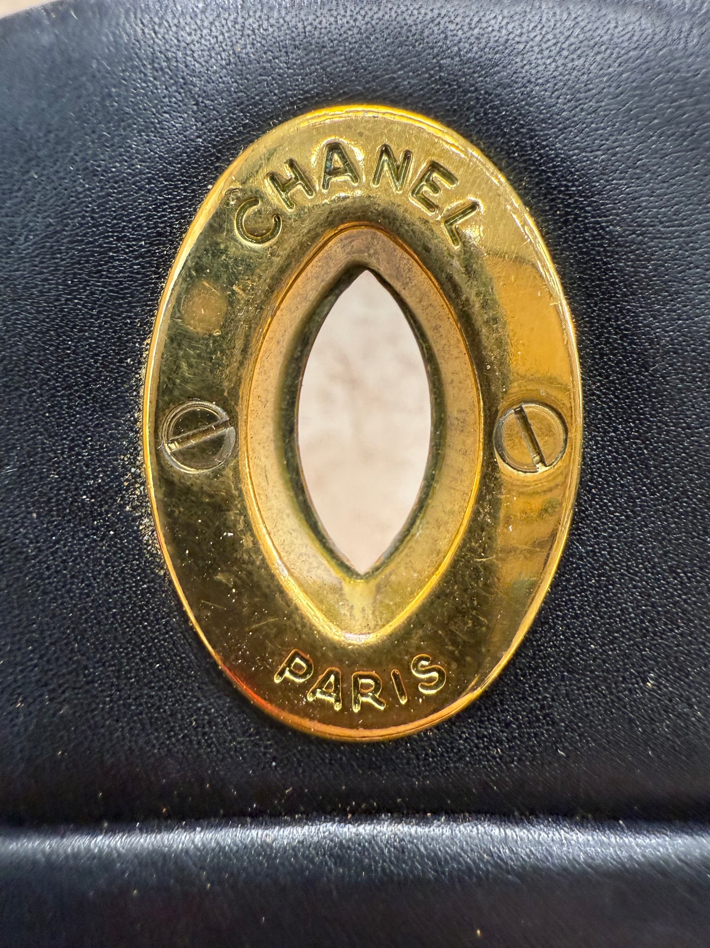 Chanel Black Quilted Lambskin XL Jumbo Single Flap Bag