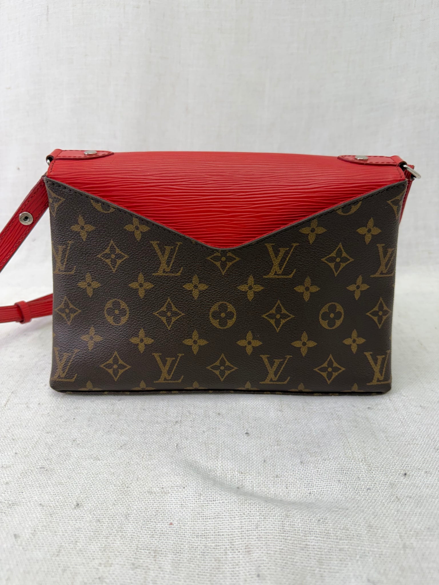 Louis Vuitton Monogram & Red Epi Saint Michel Crossbody