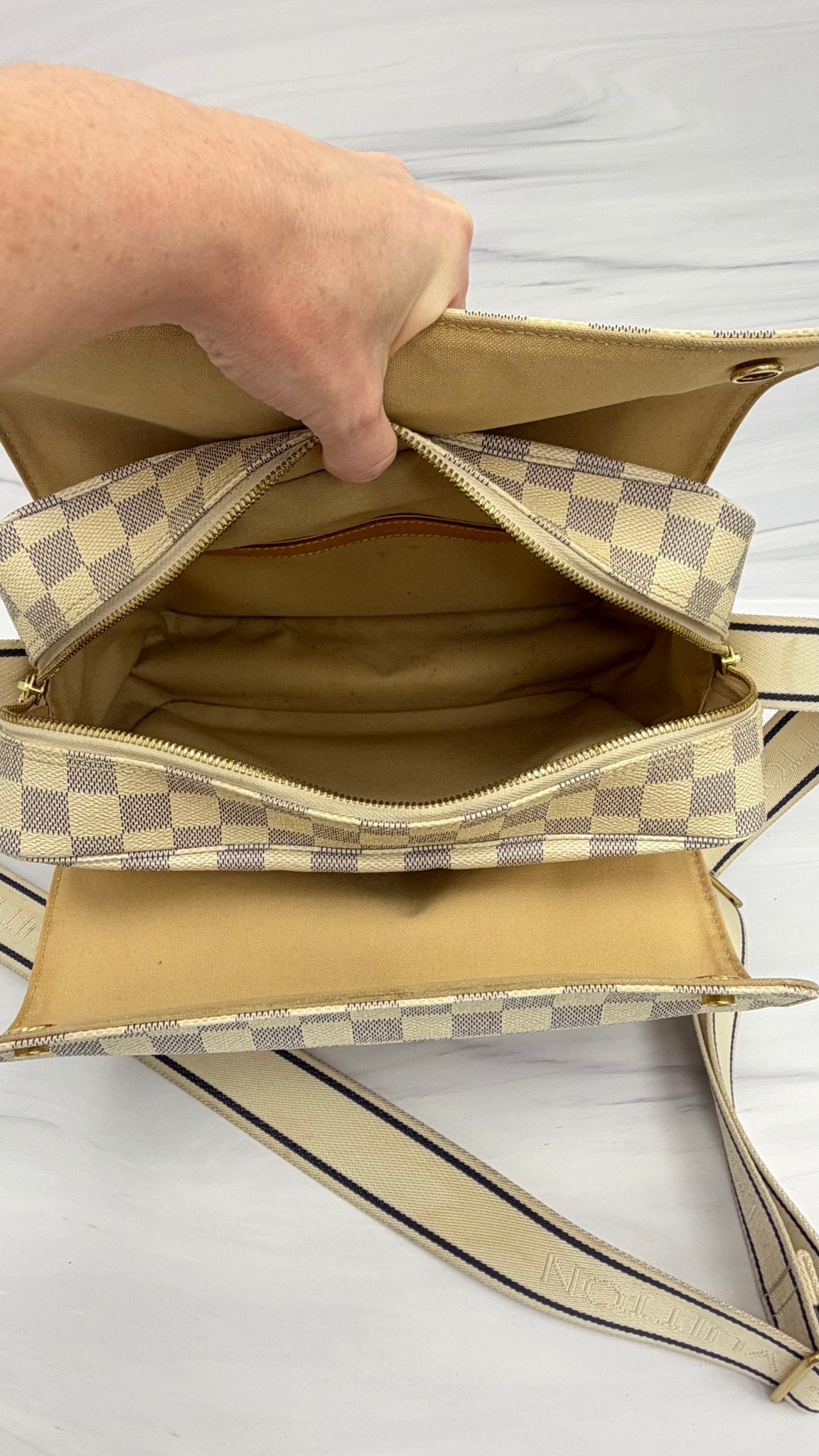 Louis Vuitton Damier Azur Naviglio Crossbody