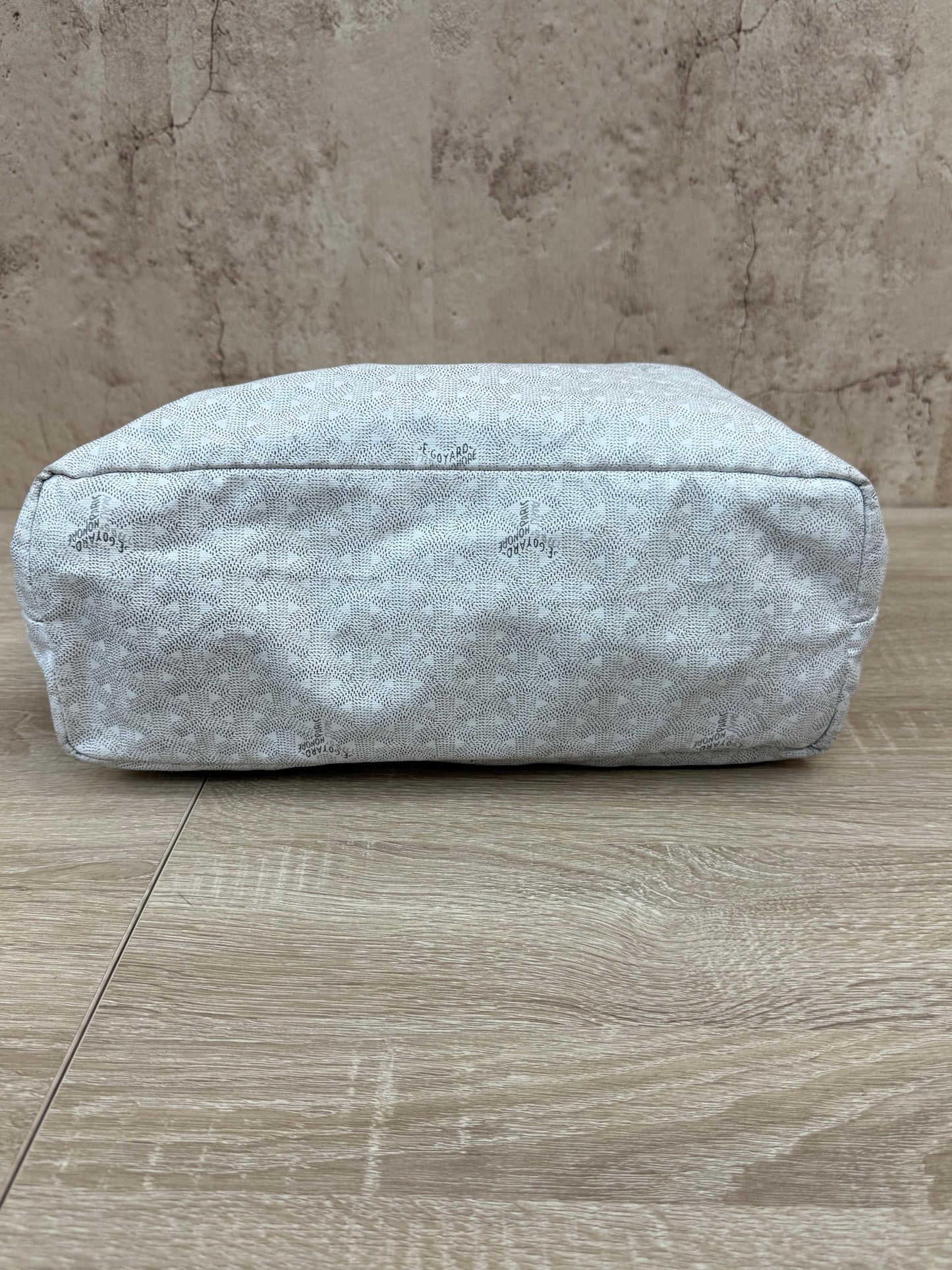 Goyard White Goyardine St. Louis Tote