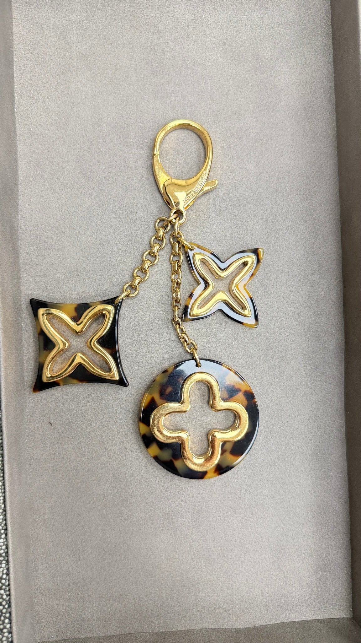 Louis Vuitton Tortoise Shell Resin Insolence Bag Charm