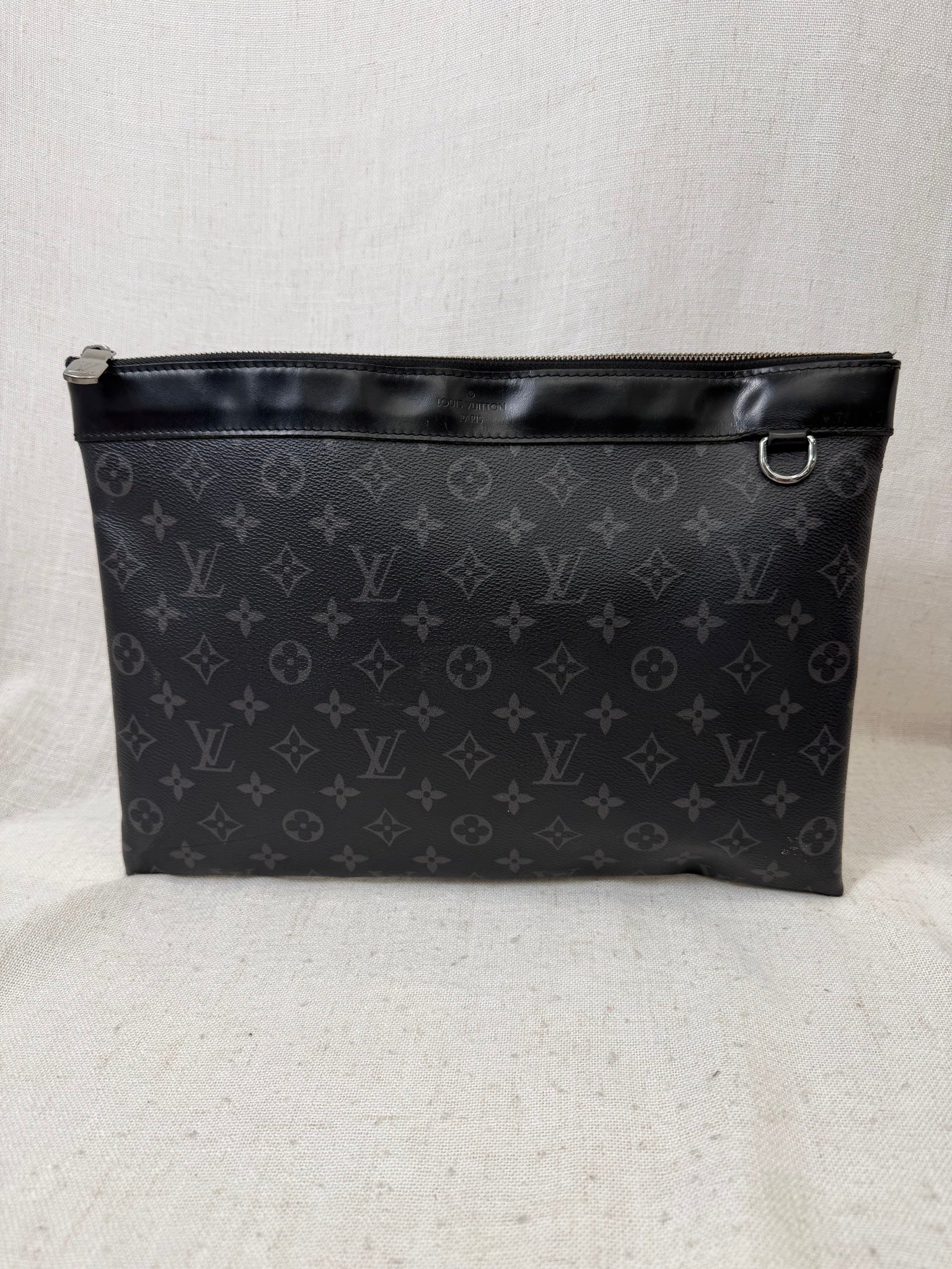 Louis Vuitton Black Monogram Eclipse Pochette Clutch Bag