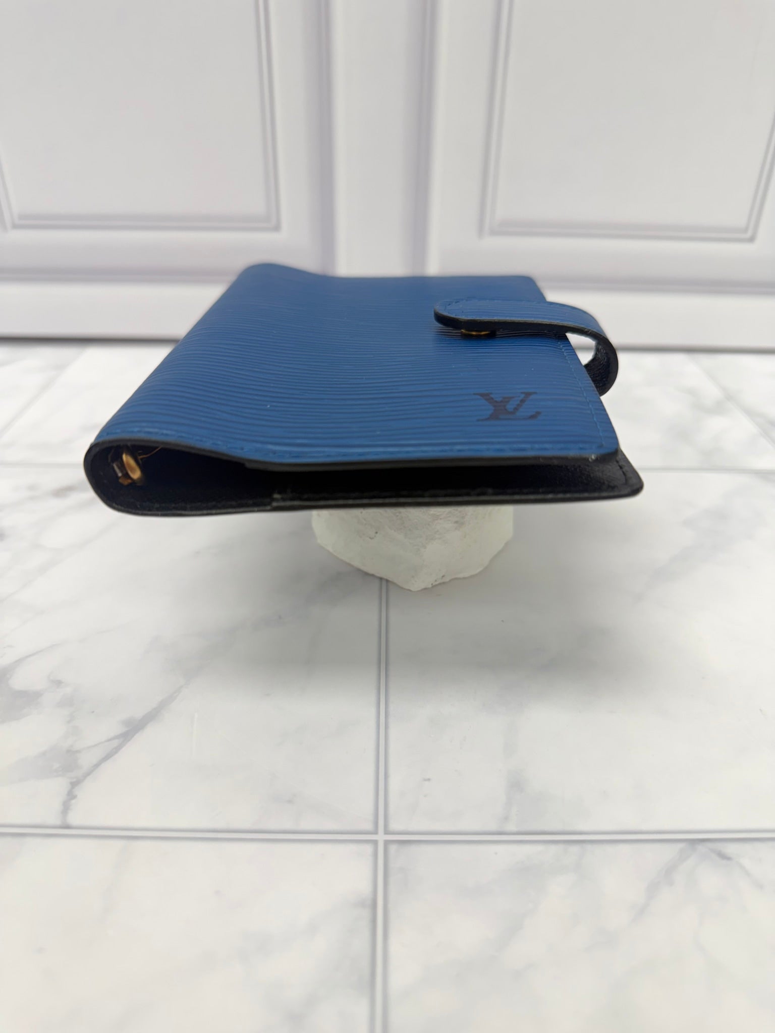 Louis Vuitton Blue Epi Leather Passport Agenda Cover PM