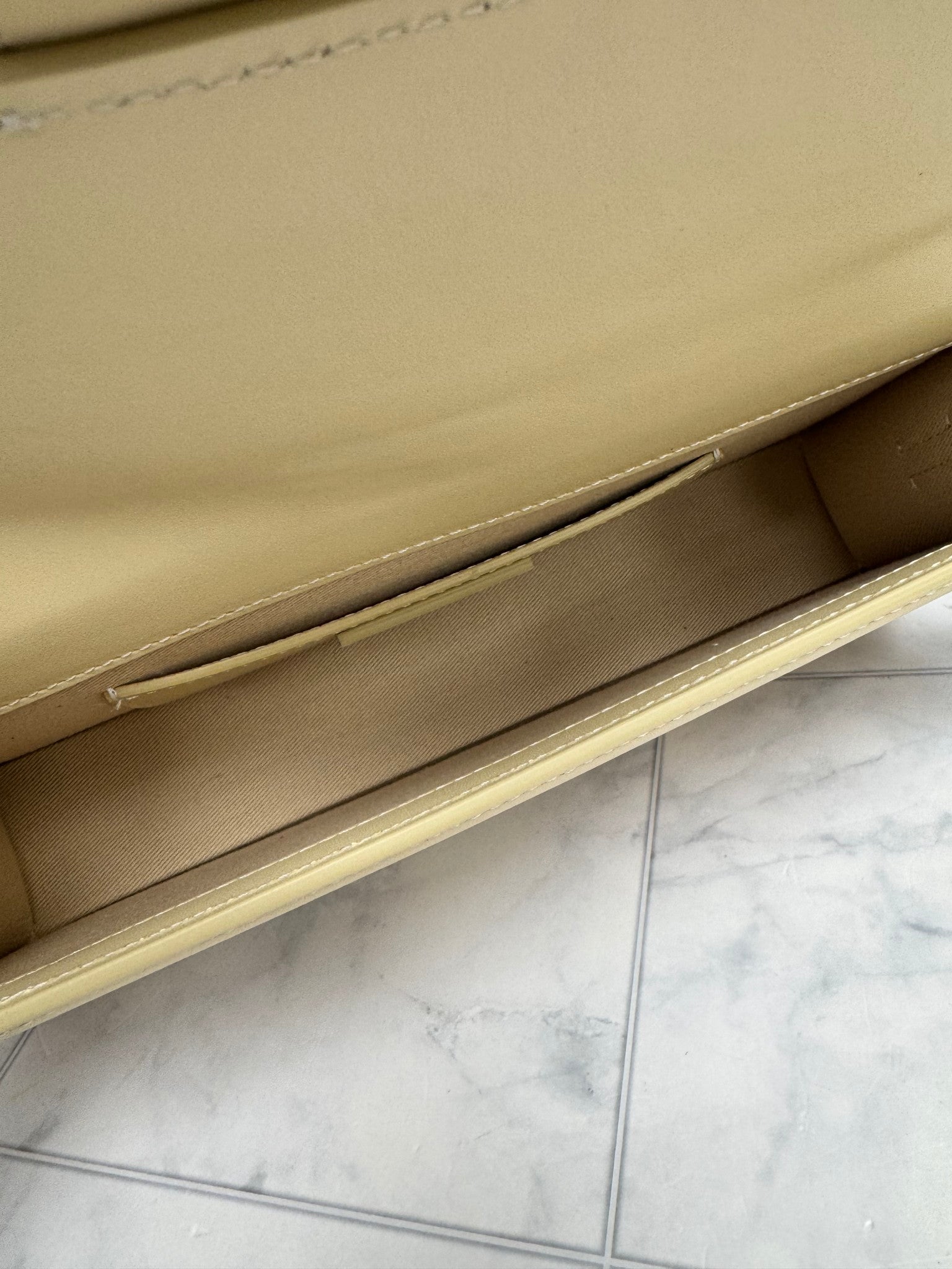BRAND NEW - Jacquemus Beige Leather Le Bambino Long Shoulder Bag