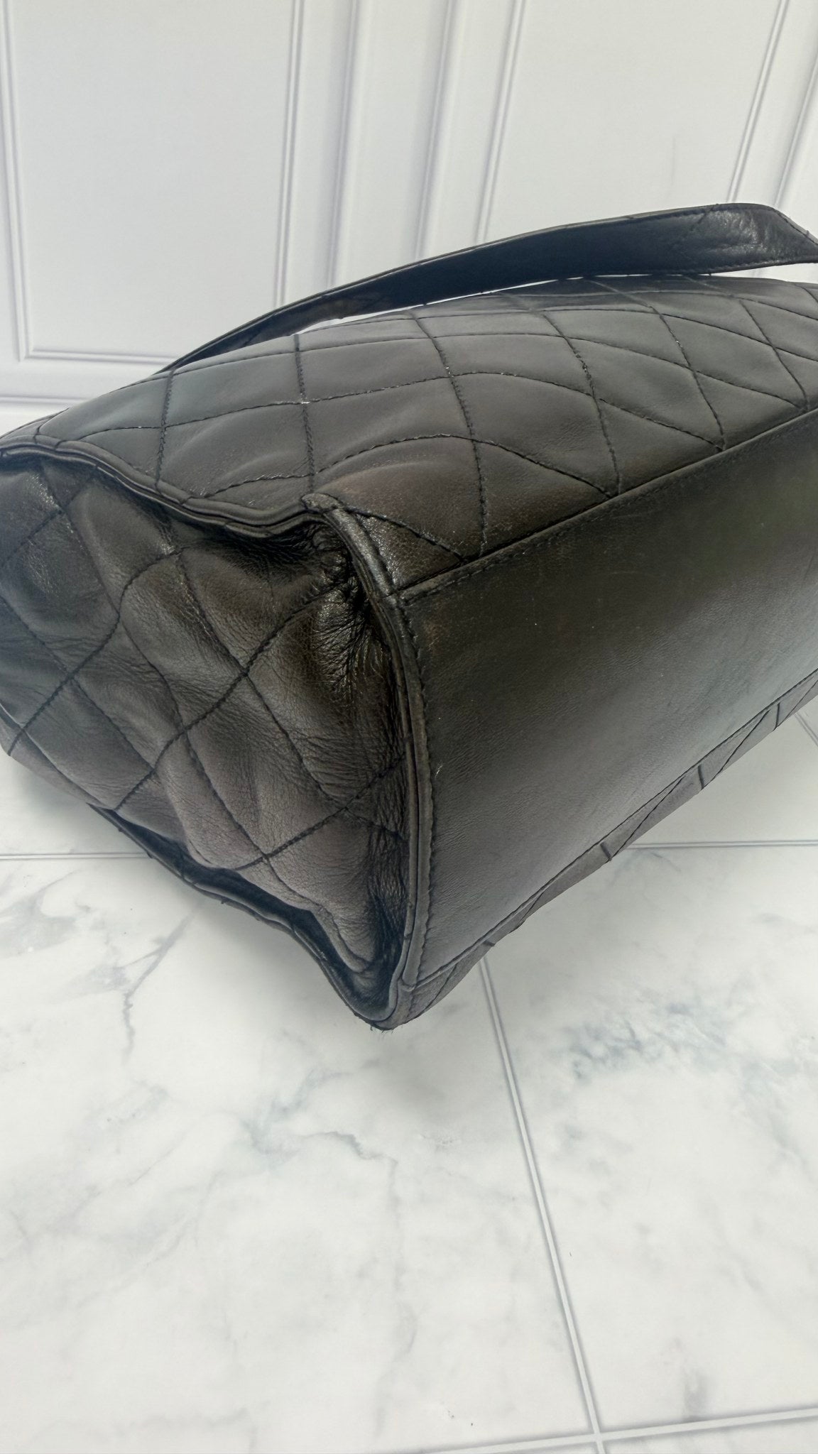 Chanel Chocolate Brown Lambskin Shoulder Bag