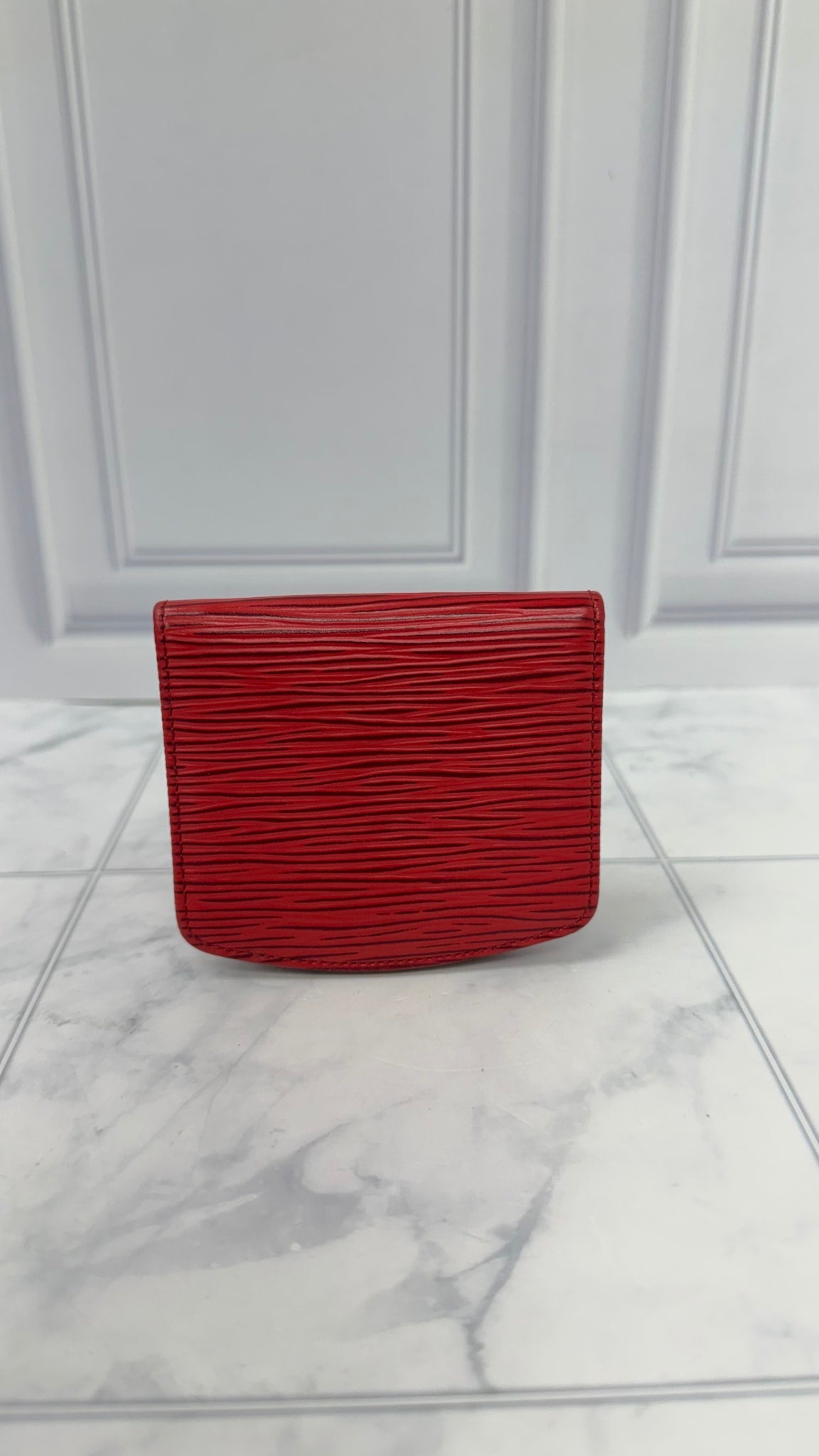 Louis Vuitton Red Epi Leather Coin Purse