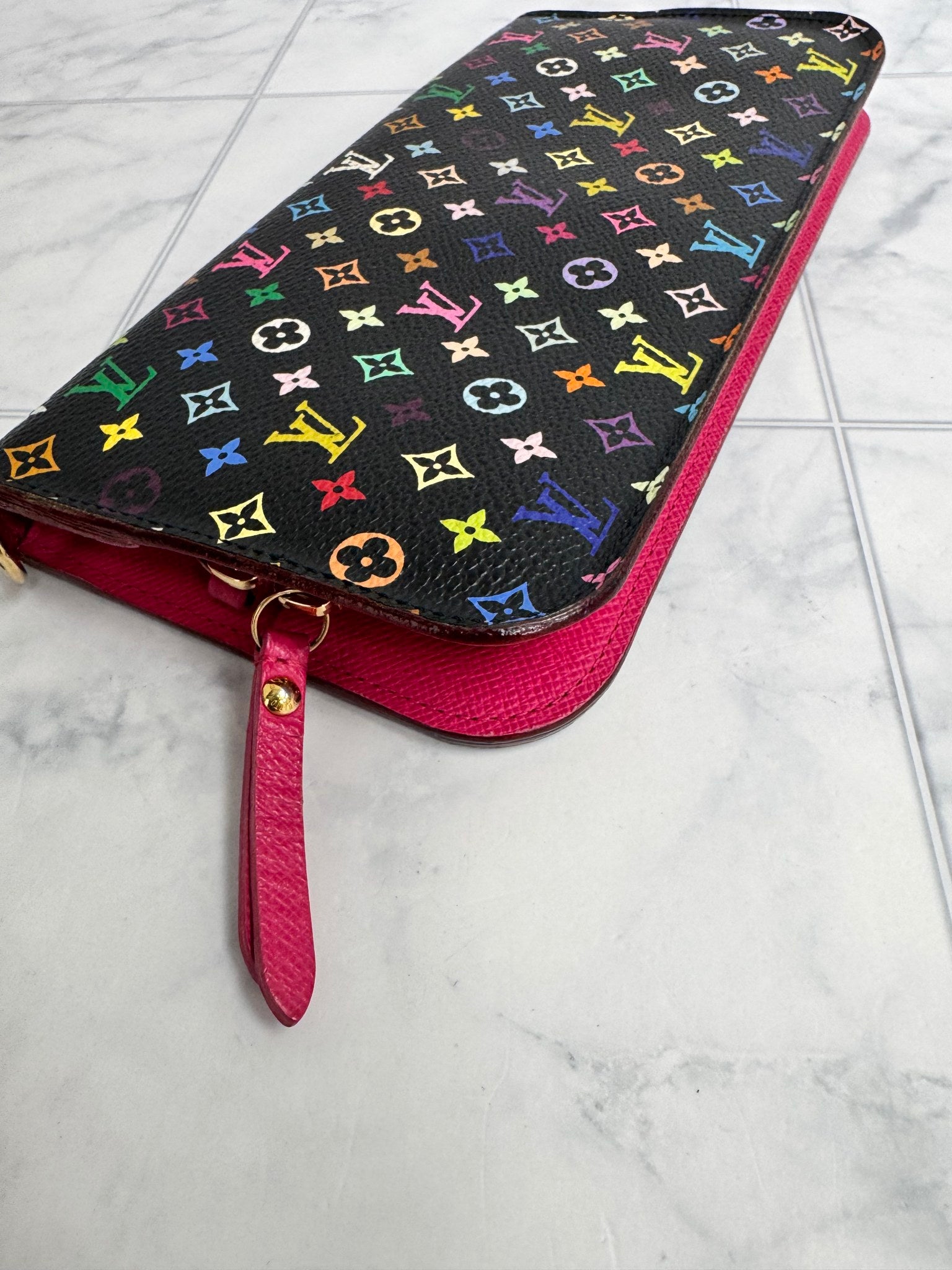 Louis Vuitton Black Multicolor Insolite Long Wallet