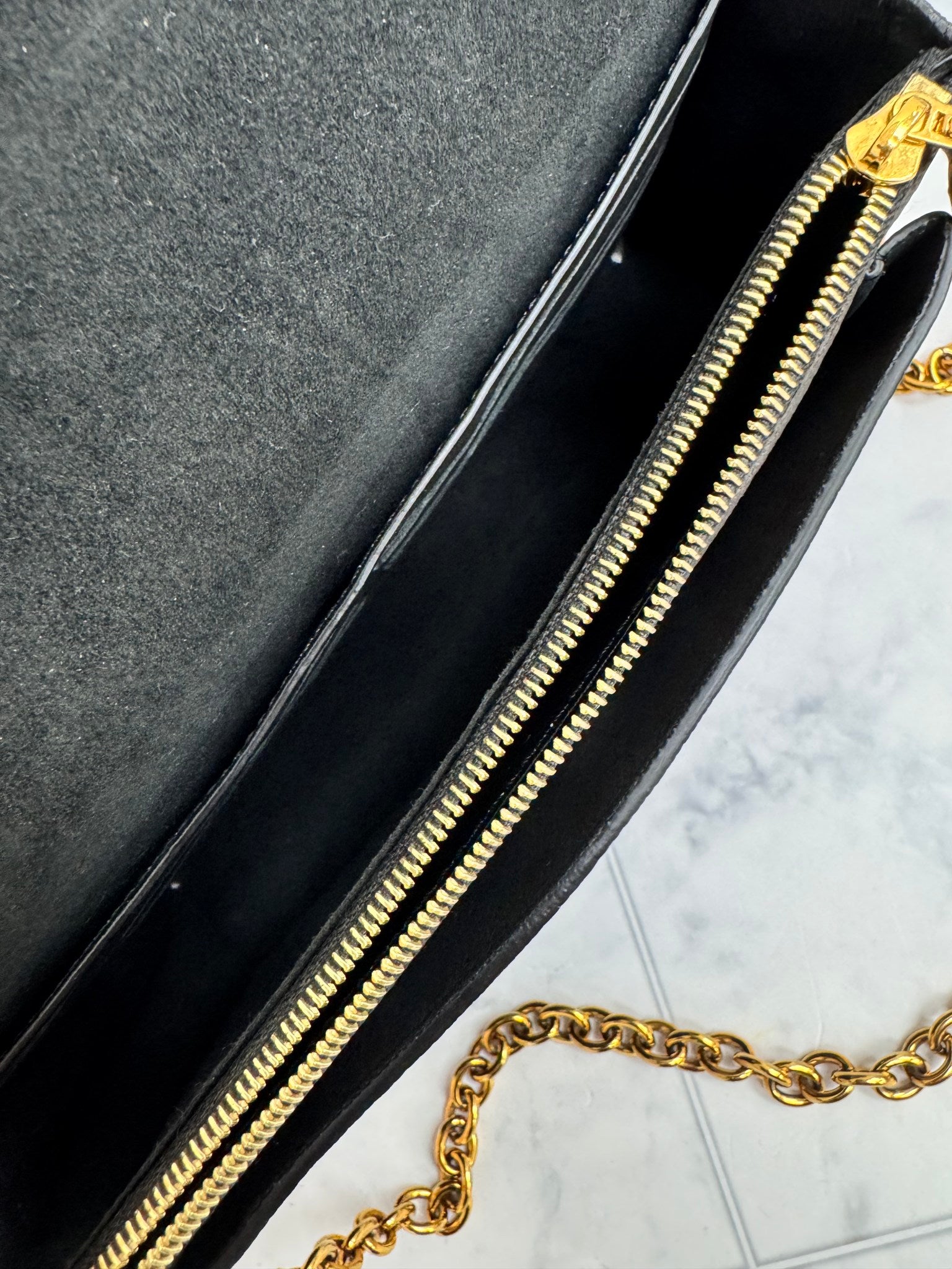Louis Vuitton Damier Ebene Black Vavin Wallet On A Chain