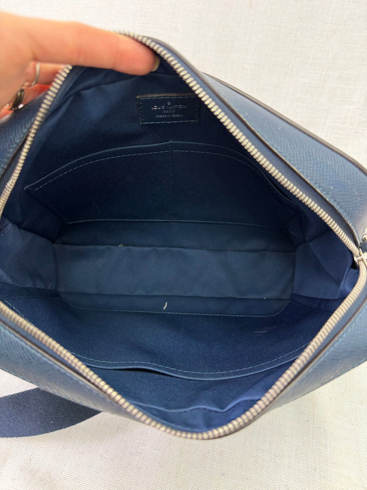 Louis Vuitton Navy Blue Anton Messenger Bag