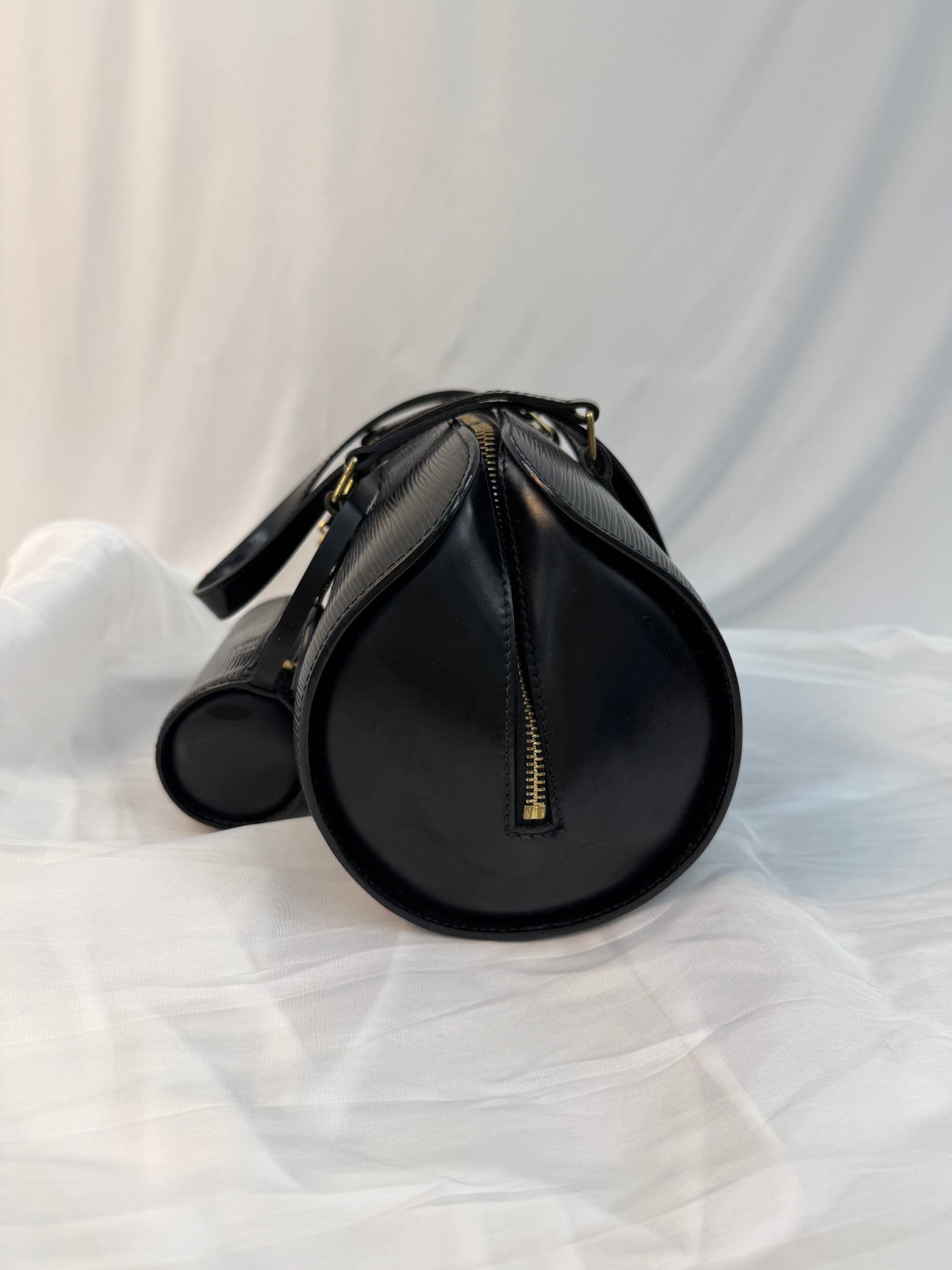 Louis Vuitton Black Epi Leather Soufflot Bag