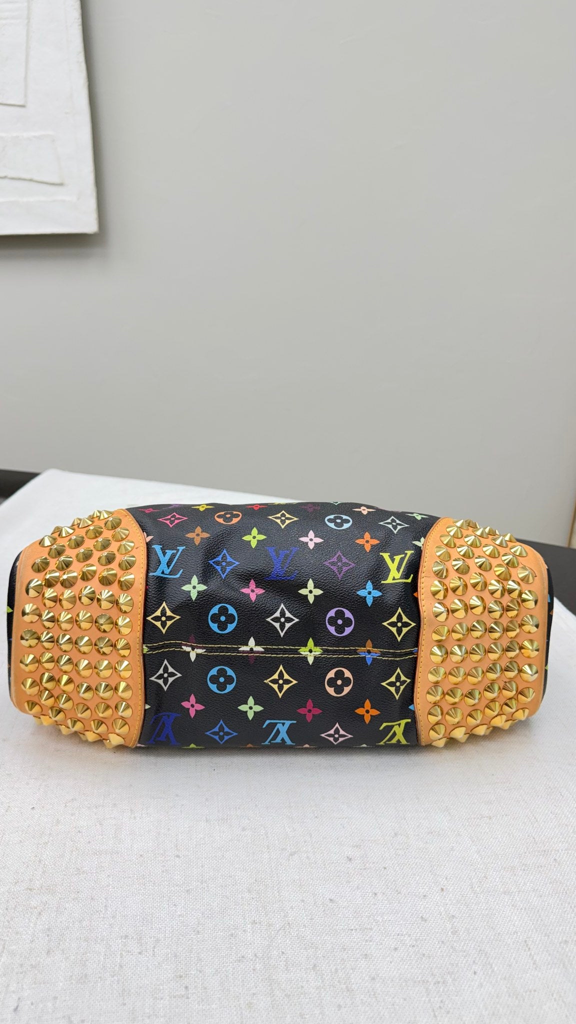 Louis Vuitton Black Monogram Multicolor Chrissie Shoulder Bag