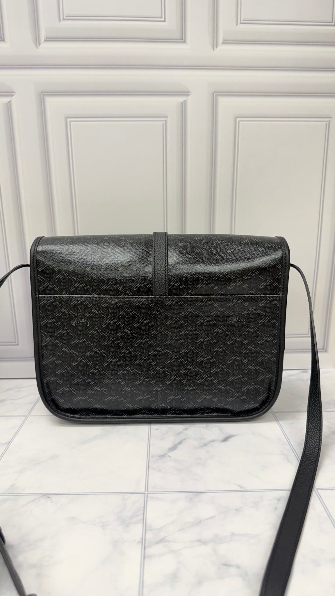 Goyard Black Goyardine Messenger Bag
