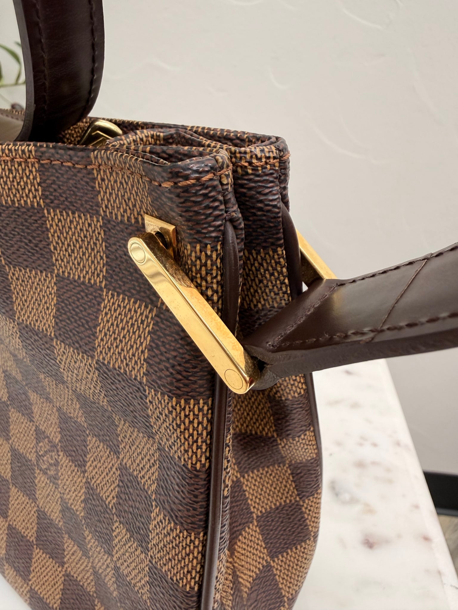 Louis Vuitton Damier Ebene Aubagne Shoulder Bag