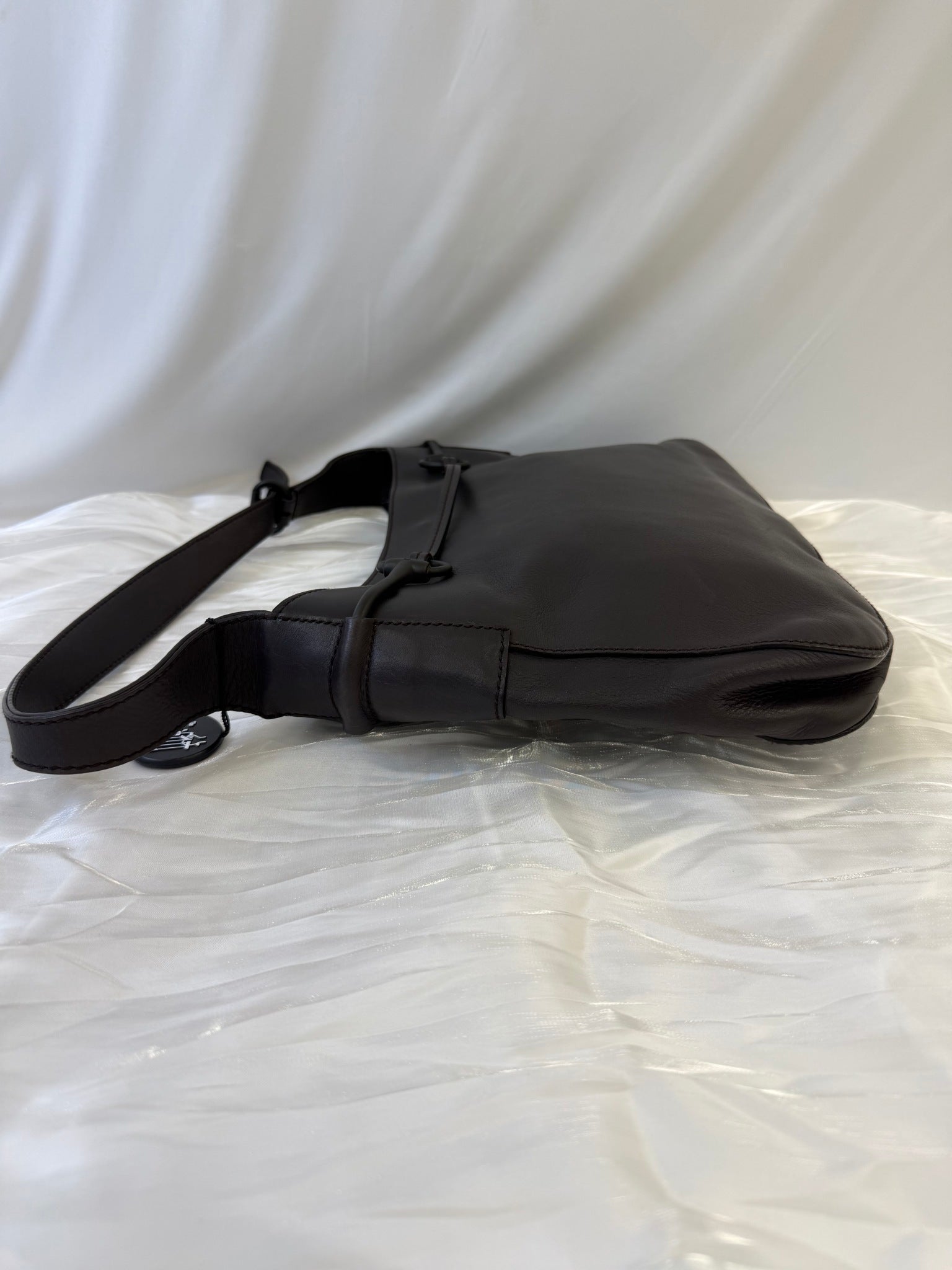 Gucci Black Leather Horsebit Shoulder Bag