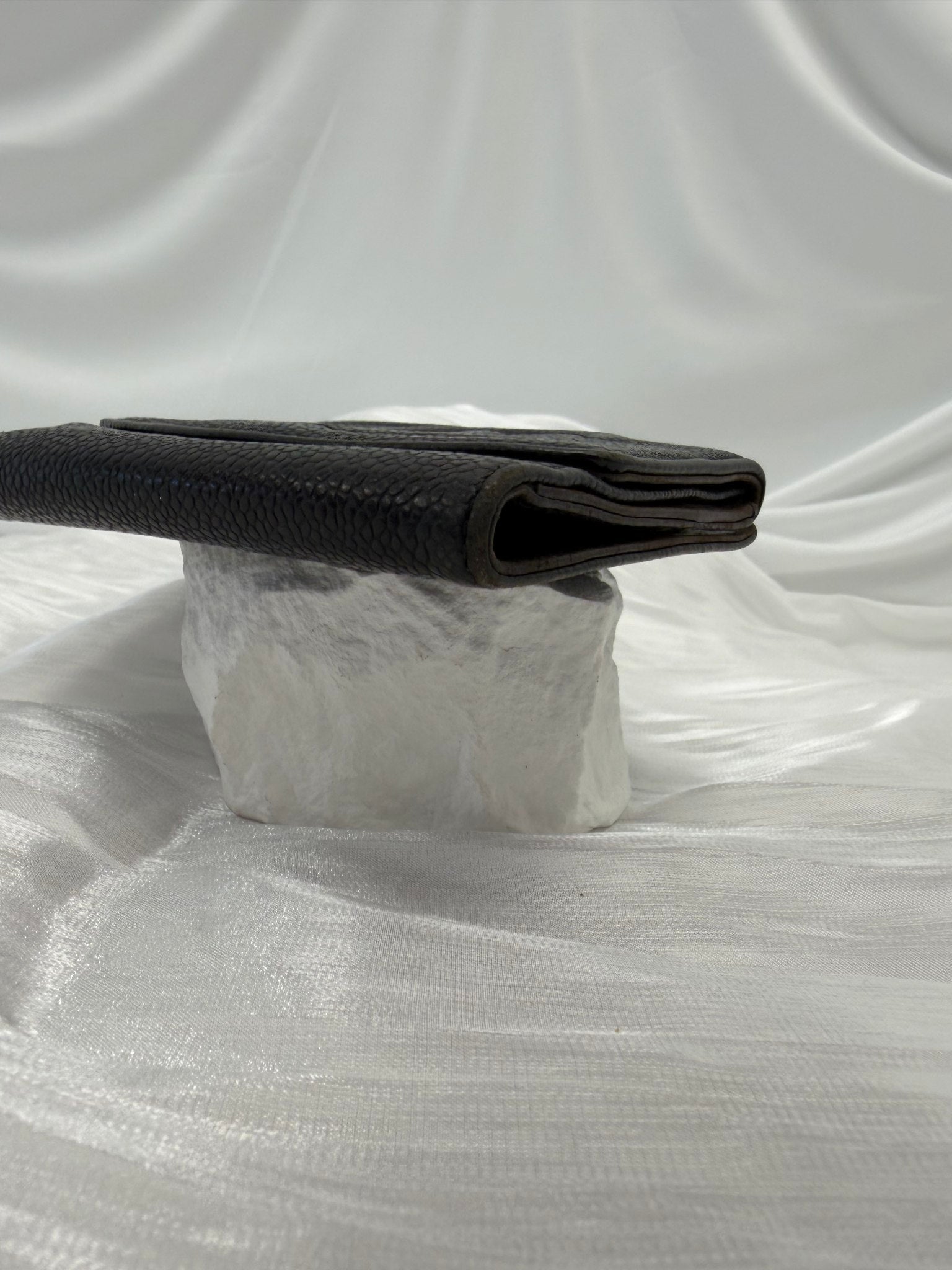 Chanel Black Caviar CC Compact Wallet